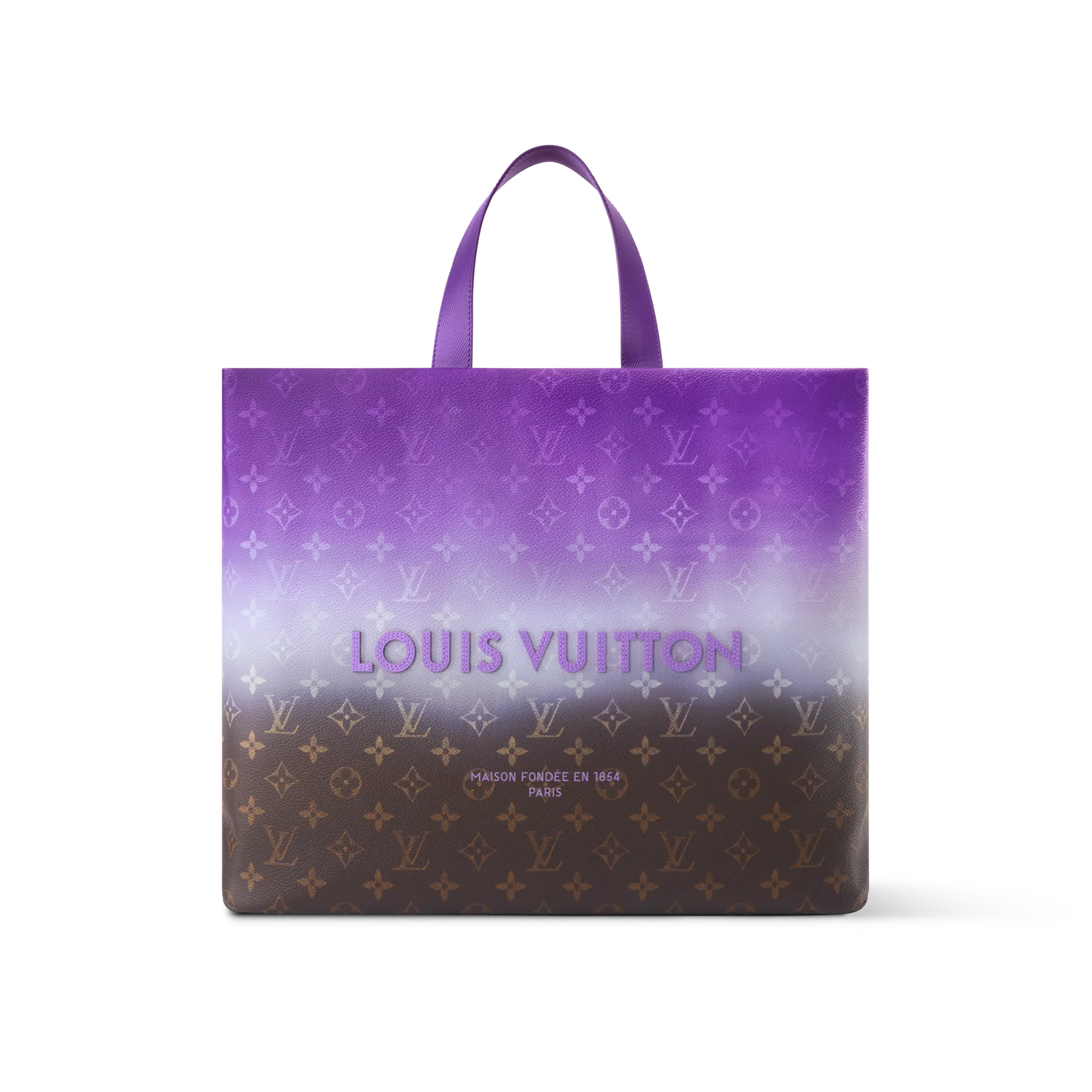 Louis Vuitton Shopper Tote MM Shopper Tote Men's Bag M28075 Violet