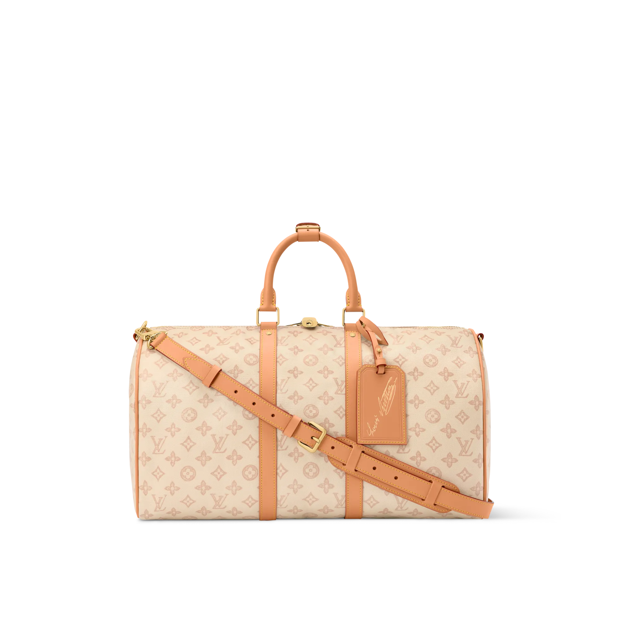 Louis Vuitton Keepall Bandouliere 45 Monogram Canvas Women - Travel M28238 Beige