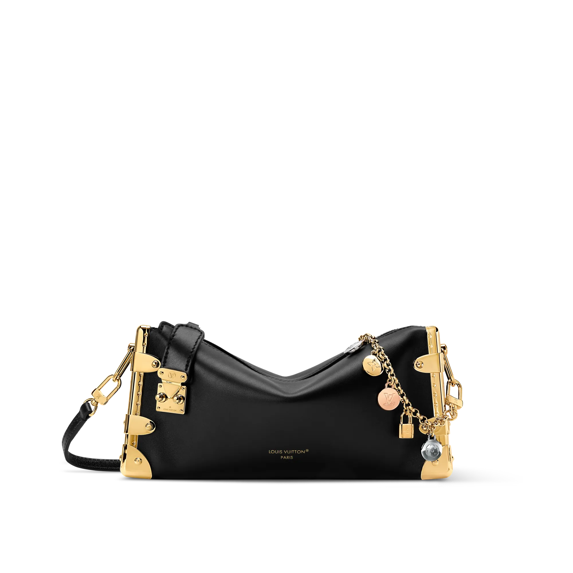 Louis Vuitton Slim Trunk Calf Leather Women - Small Leather Goods M28362 Black