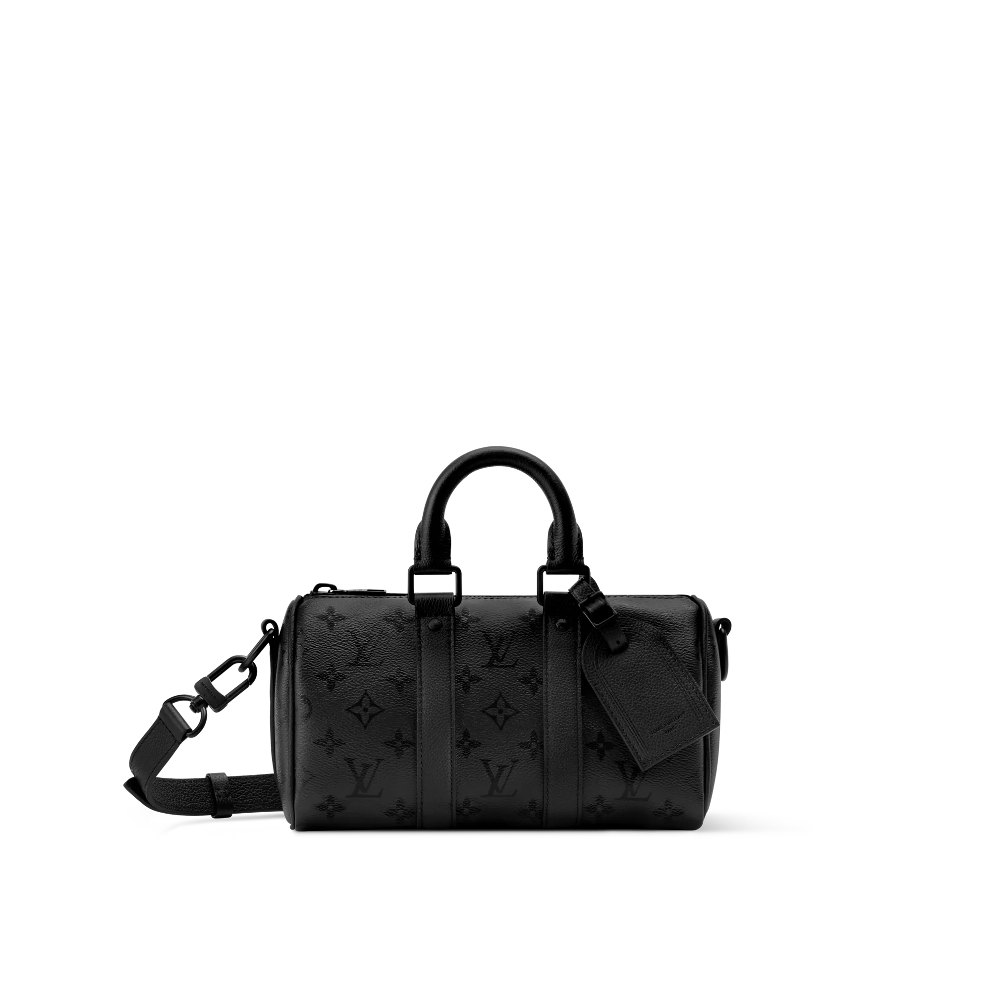 Louis Vuitton Keepall Bandouliere 25 Monogram Midnight Bags and Wallets - Men's Bags M28369 Black