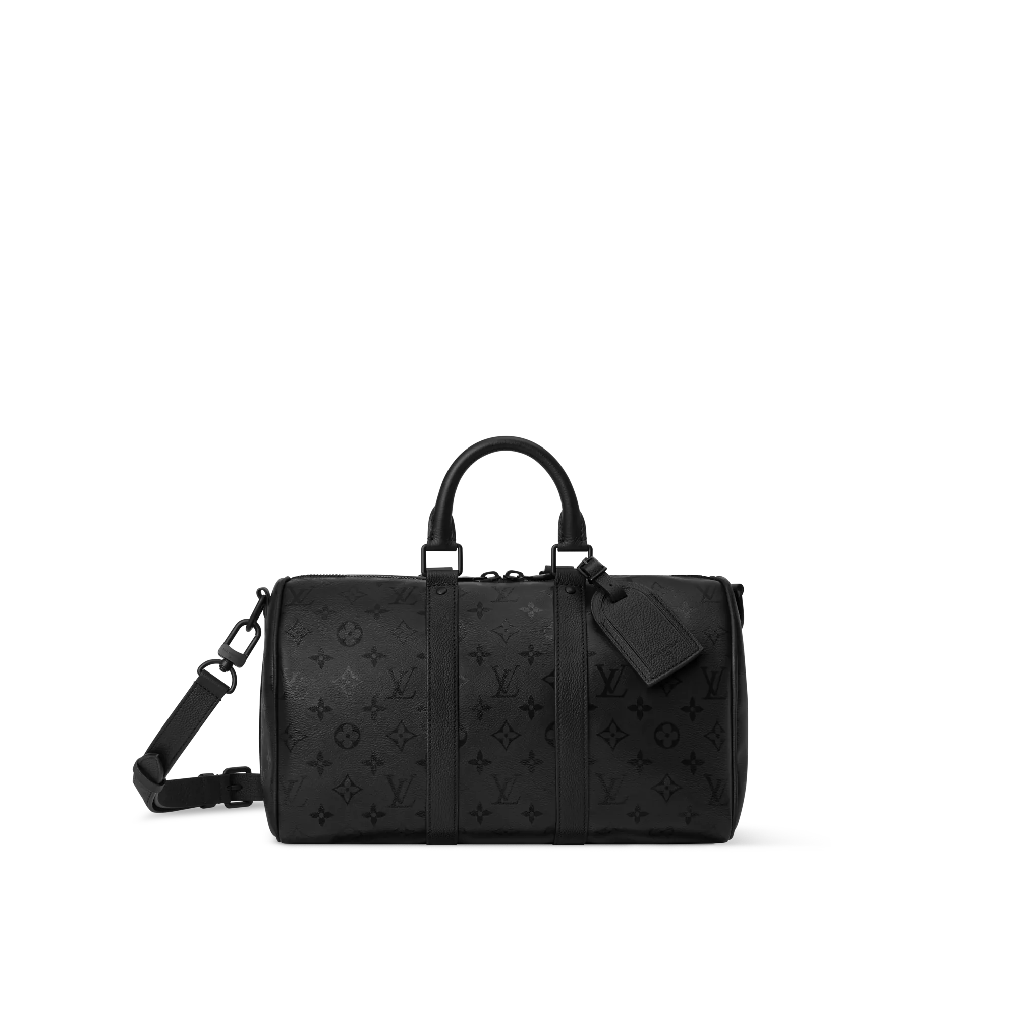 Louis Vuitton Keepall Bandouliere 35 Monogram Midnight Bags and Wallets - Men's Bags M28370 Black