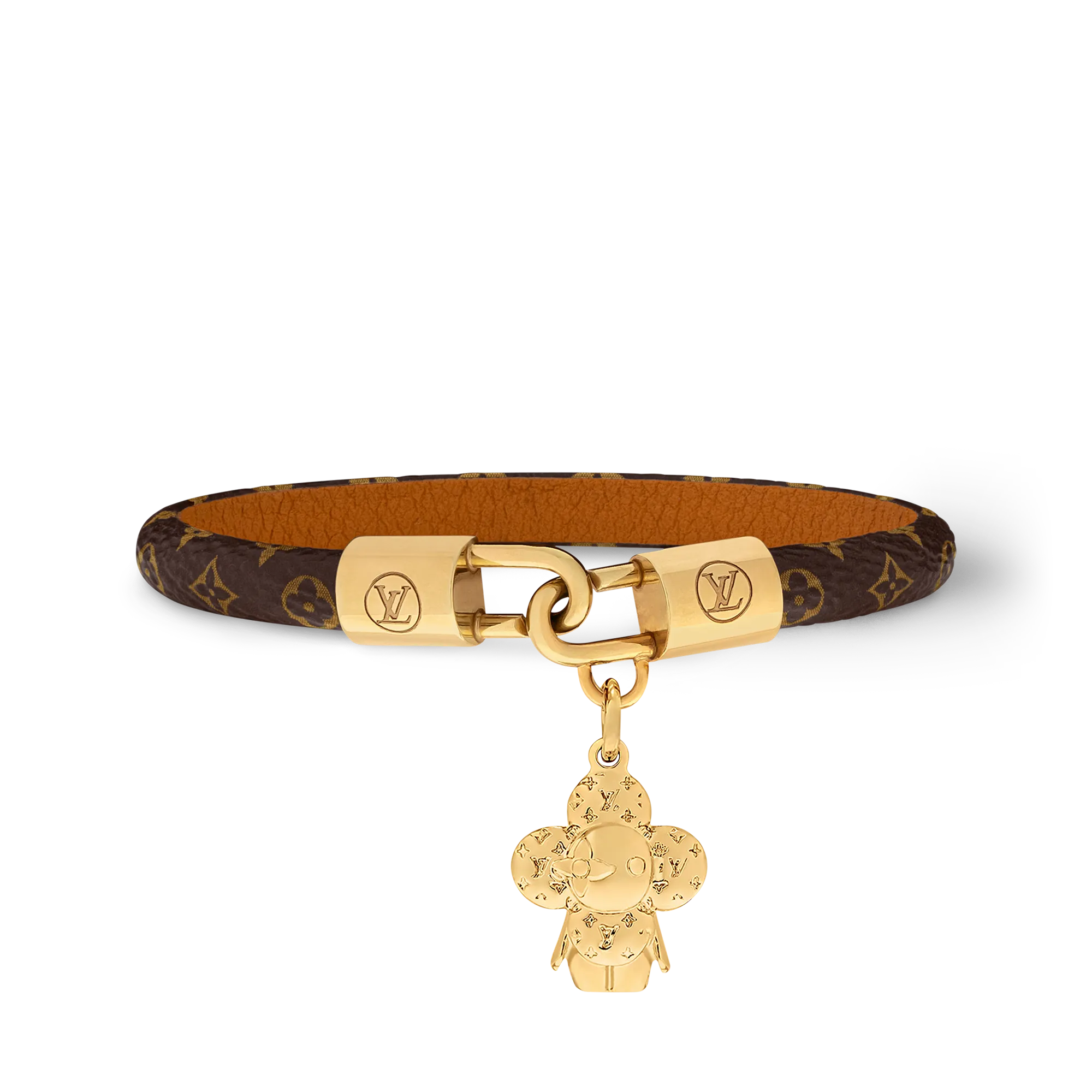 Louis Vuitton Vivienne Charm Bracelet Coated Canvas Women - Fashion Jewelry M4140E Brown