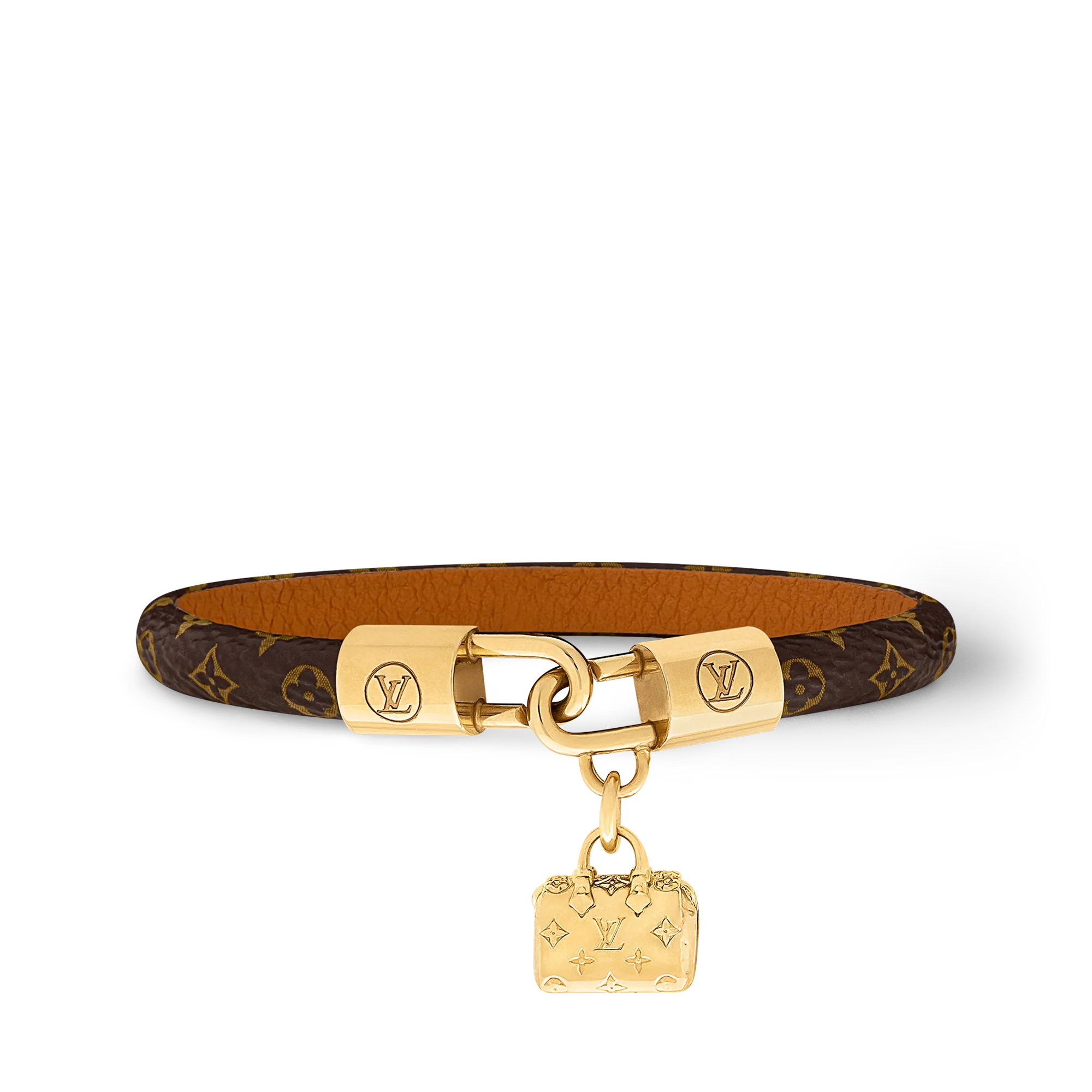 Louis Vuitton Speedy Charm Bracelet Coated Canvas Women - Fashion Jewelry M4142E Brown