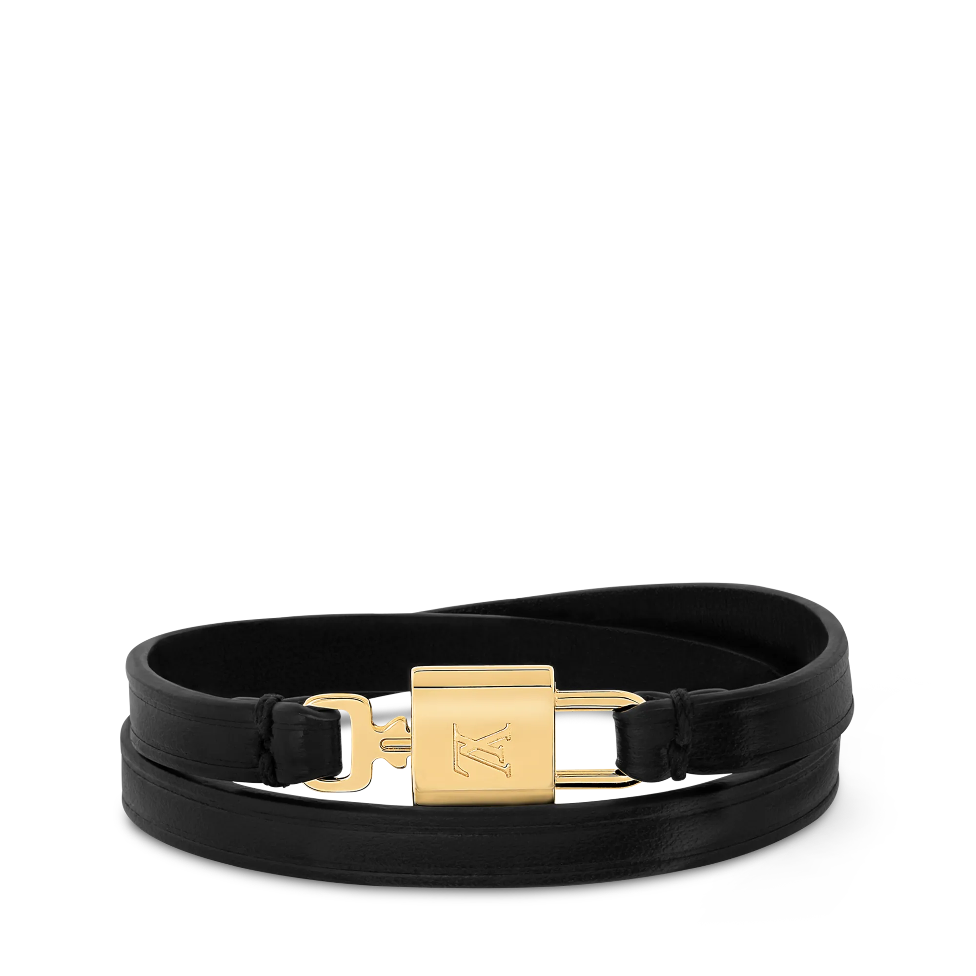Louis Vuitton LV Padlock Double Tour Cowhide Women - Fashion Jewelry M4206F Black