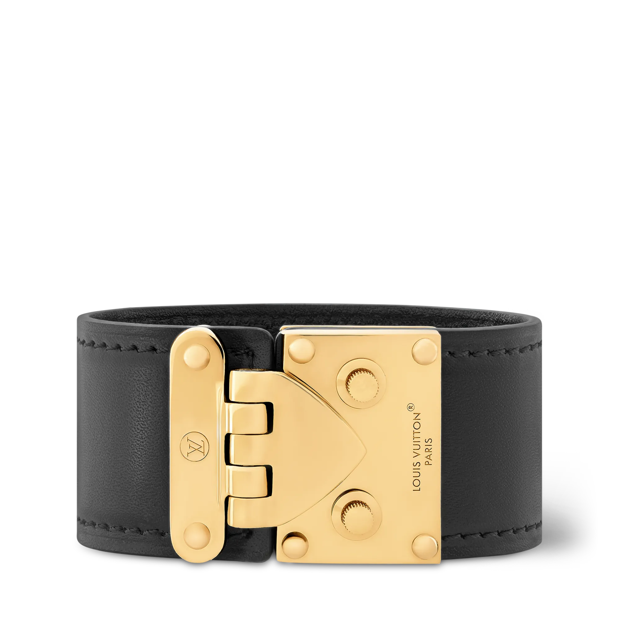 Louis Vuitton S - Lock Cuff Sans Ligne Esthetique Women - Fashion Jewelry M4208F Black