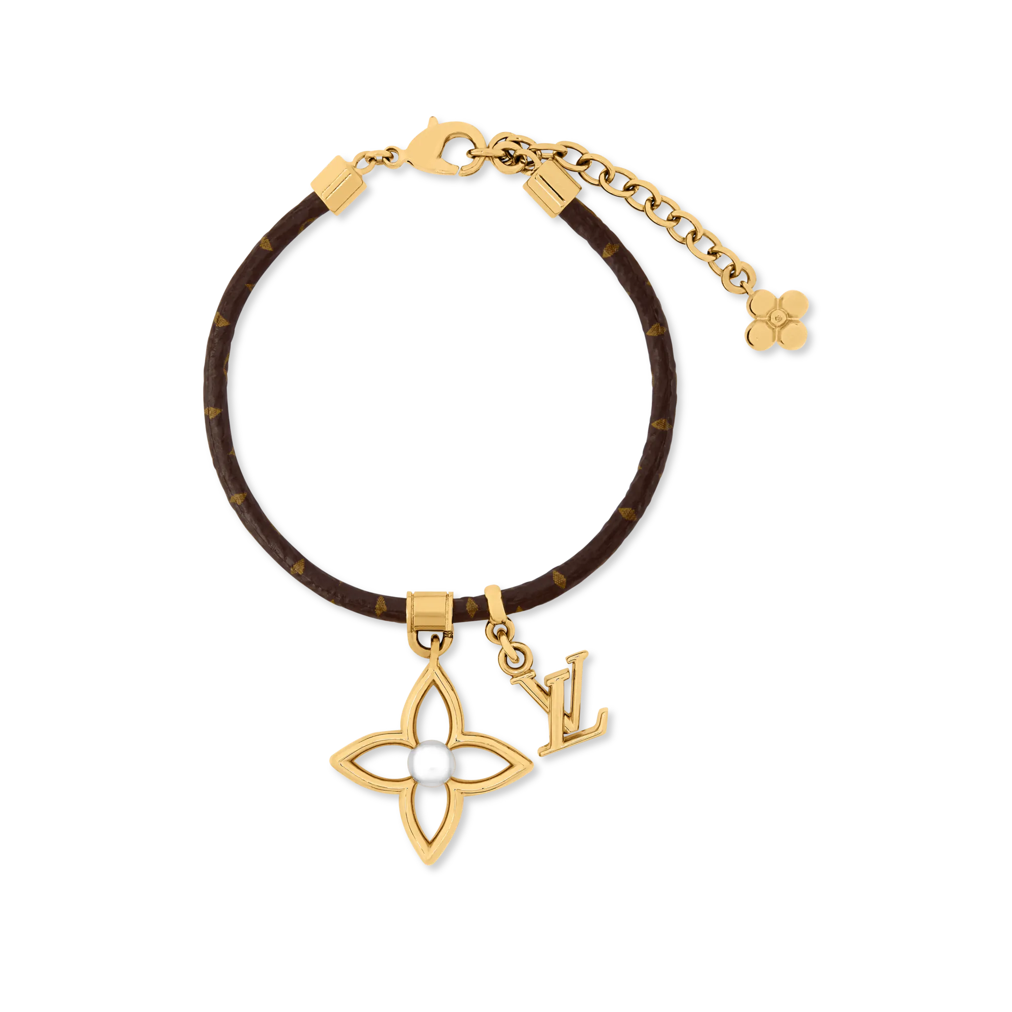 Louis Vuitton LV Pearly Flower Bracelet Sans Ligne Esthetique Women - Fashion Jewelry M4586Z Brown