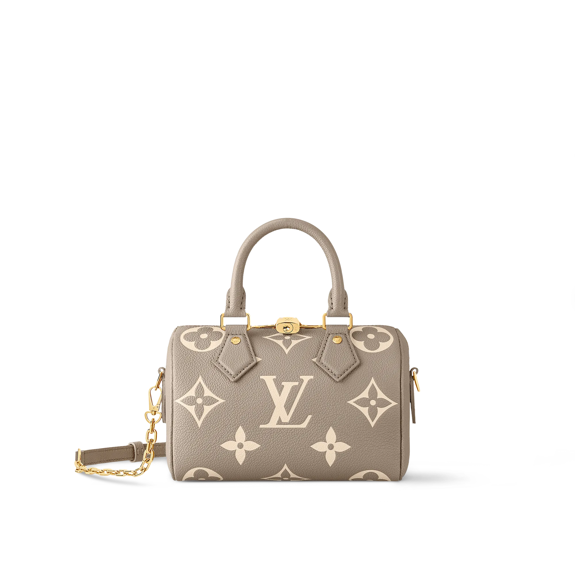 Louis Vuitton Speedy Bandouliere 20 Bicolor Monogram Empreinte Leather Women - Handbags M46575 Grey