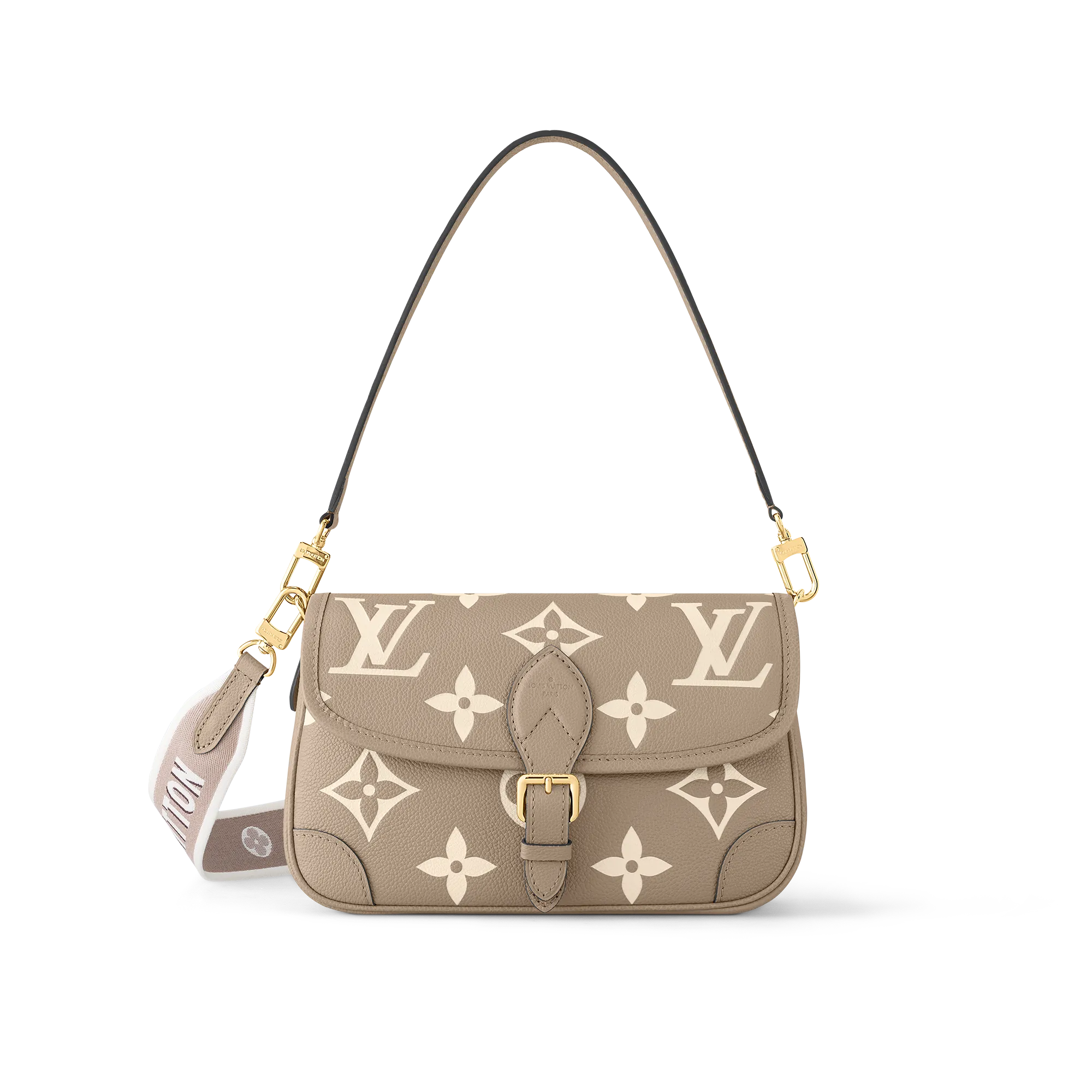 Louis Vuitton Diane Monogram Empreinte Leather Women - Handbags M46583 Grey
