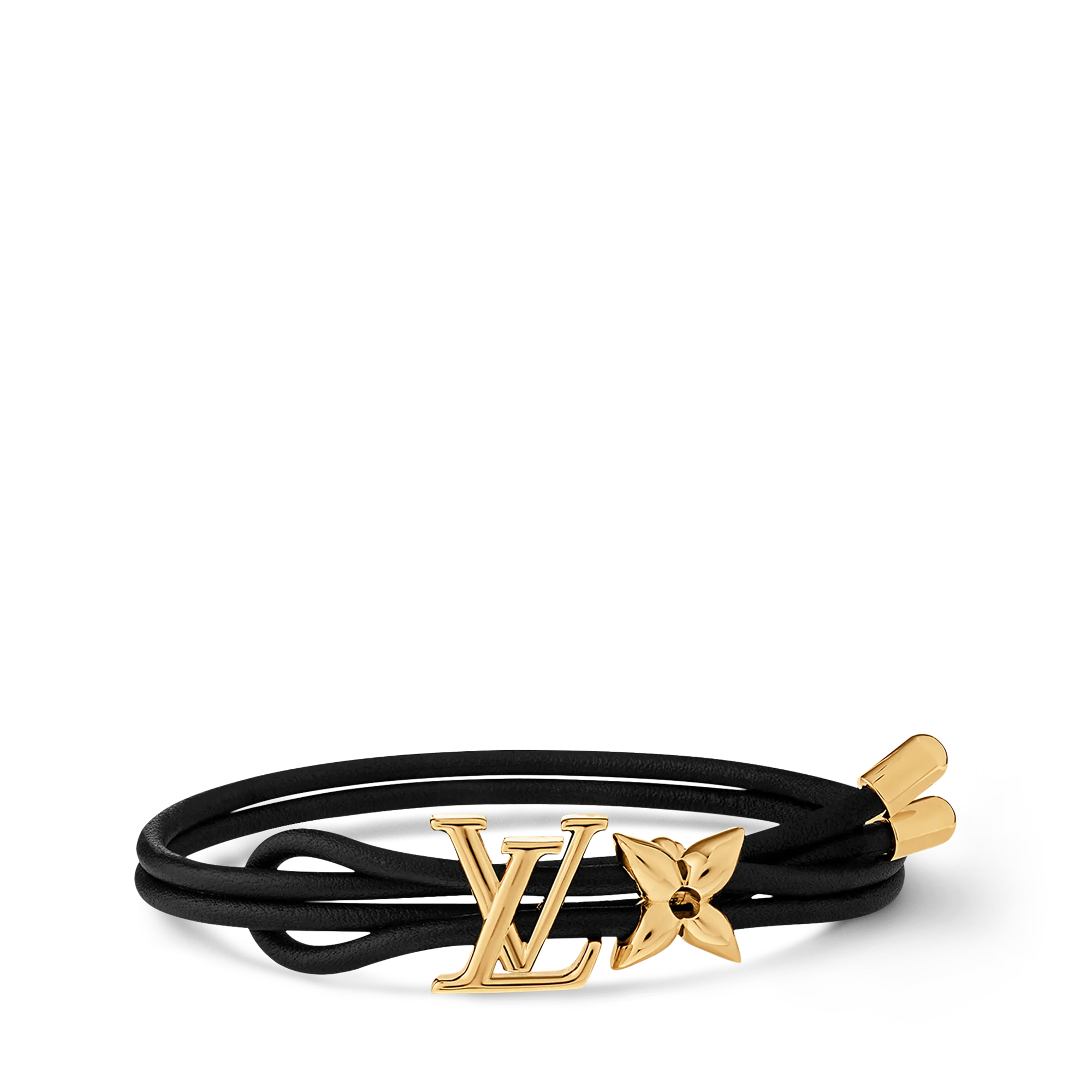 Louis Vuitton LV Bloom Bracelet Calf Leather Women - Fashion Jewelry M8142Z Black