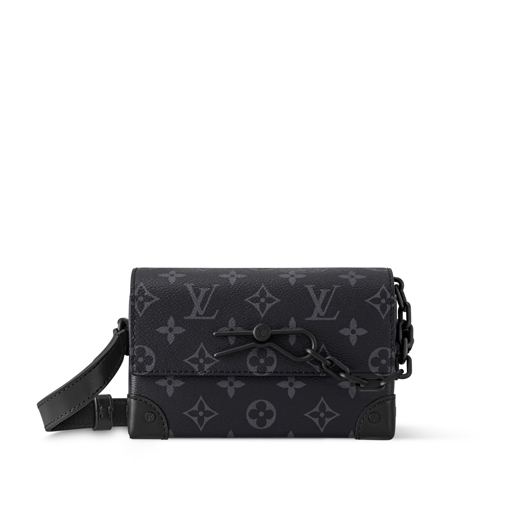Louis Vuitton Steamer Wearable Wallet Monogram Eclipse Men - Bags M81783 Grey