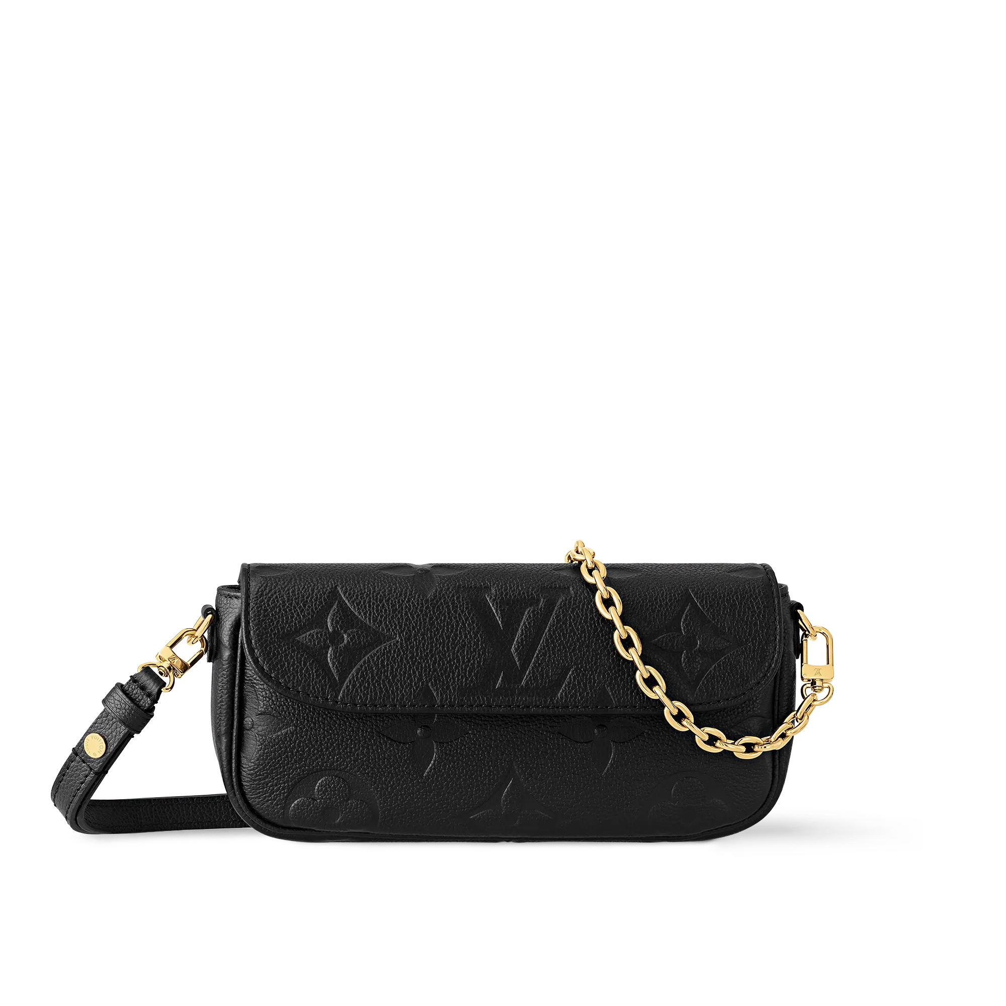Louis Vuitton Wallet On Chain Ivy Monogram Empreinte Leather Women - Small Leather Goods M82154 Black