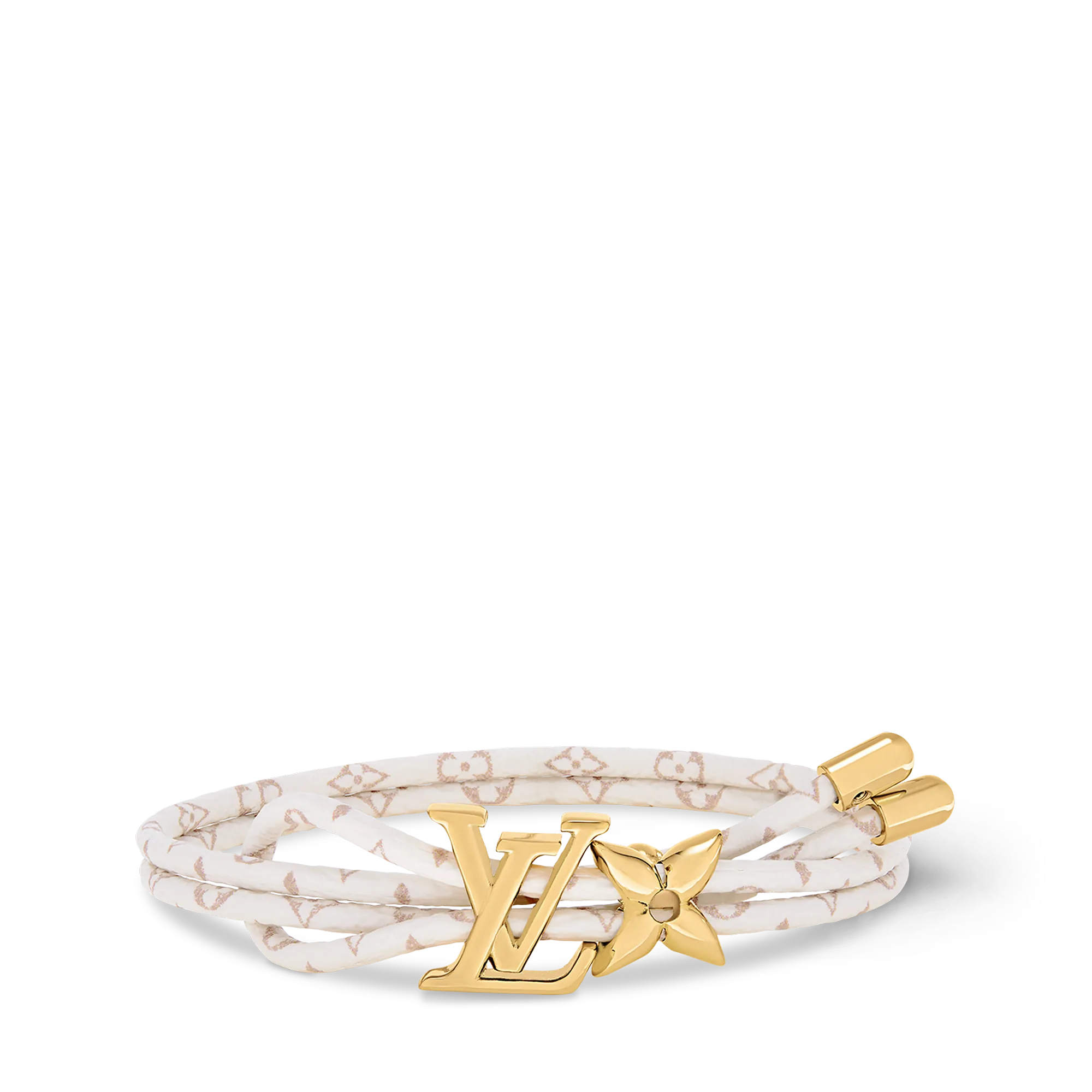 Louis Vuitton LV Bloom Bracelet Coated Canvas Women - Fashion Jewelry M8529Z Beige