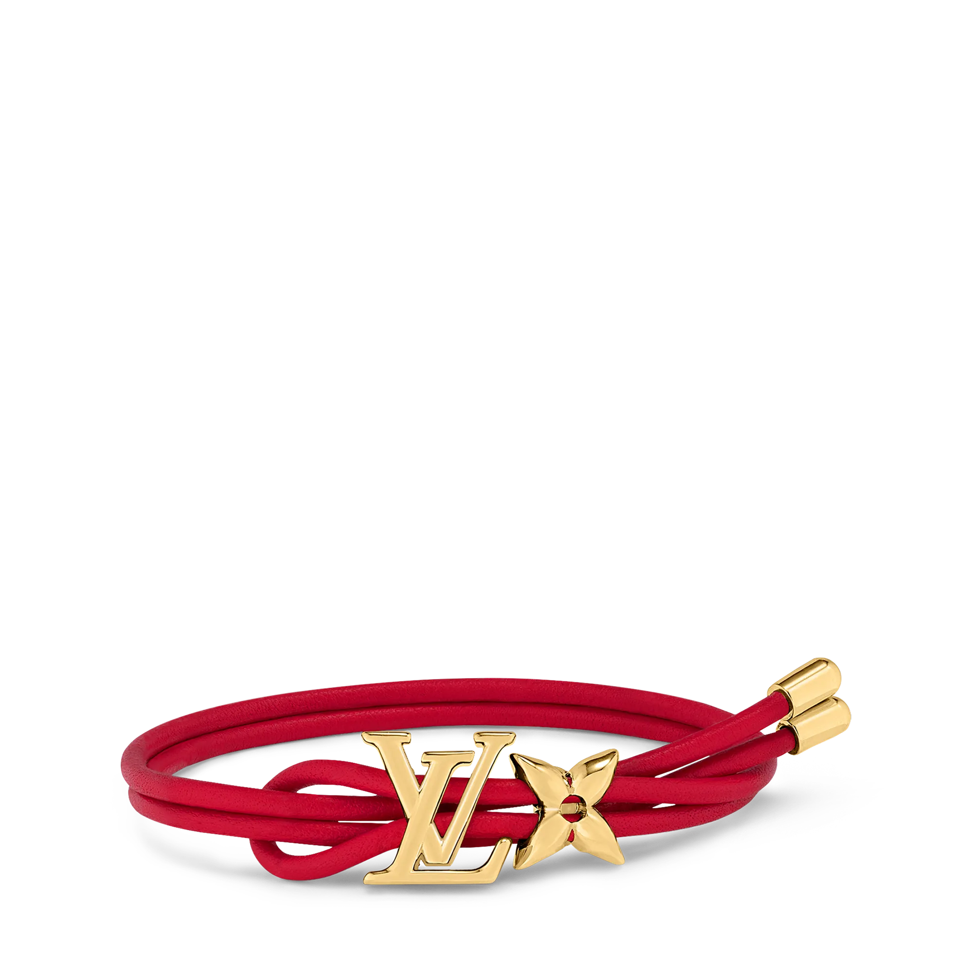Louis Vuitton LV Bloom Bracelet Calf Leather Women - Fashion Jewelry M8532Z Red