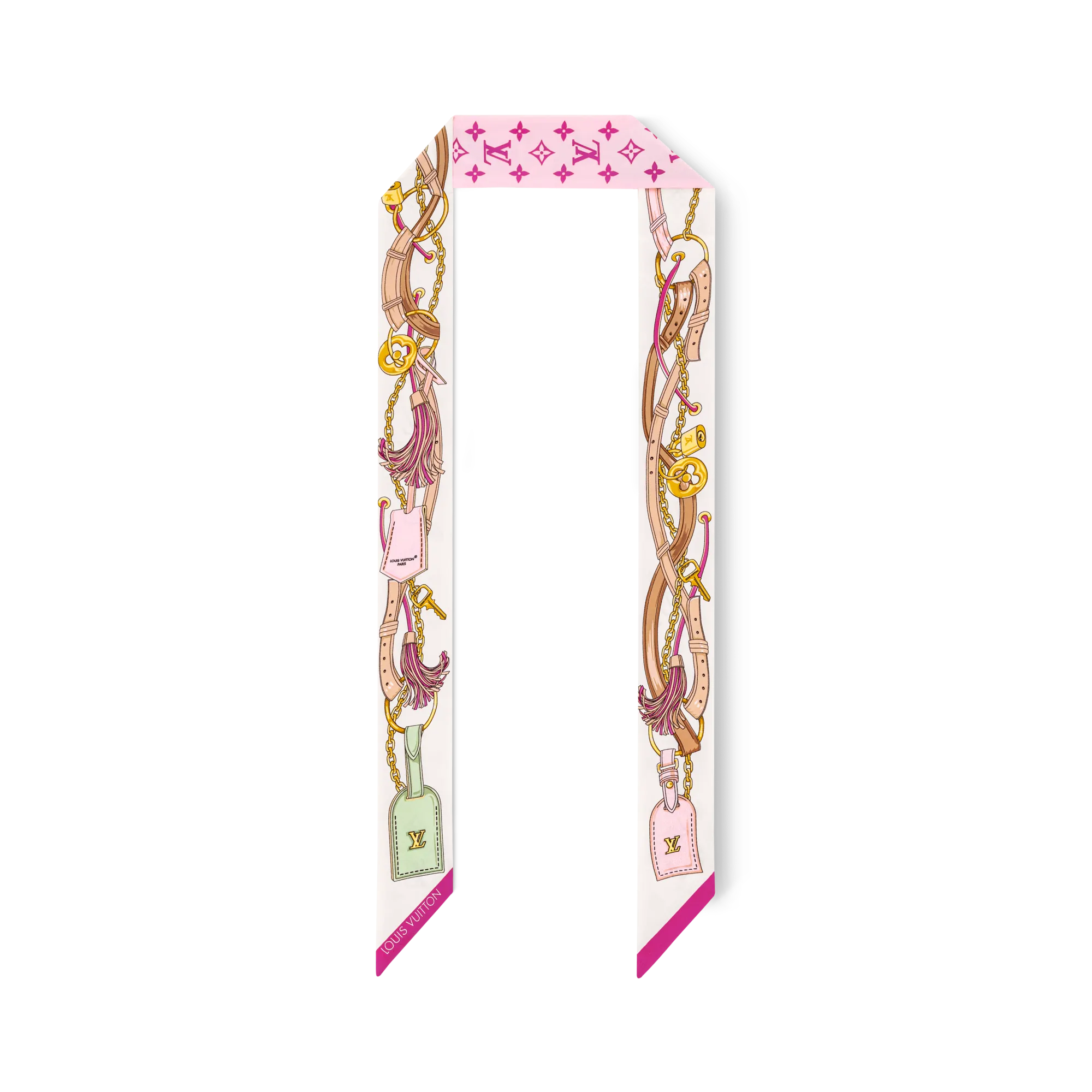 Louis Vuitton Flower And Straps BB Bandeau Silk Women - Accessories M94975 Pink