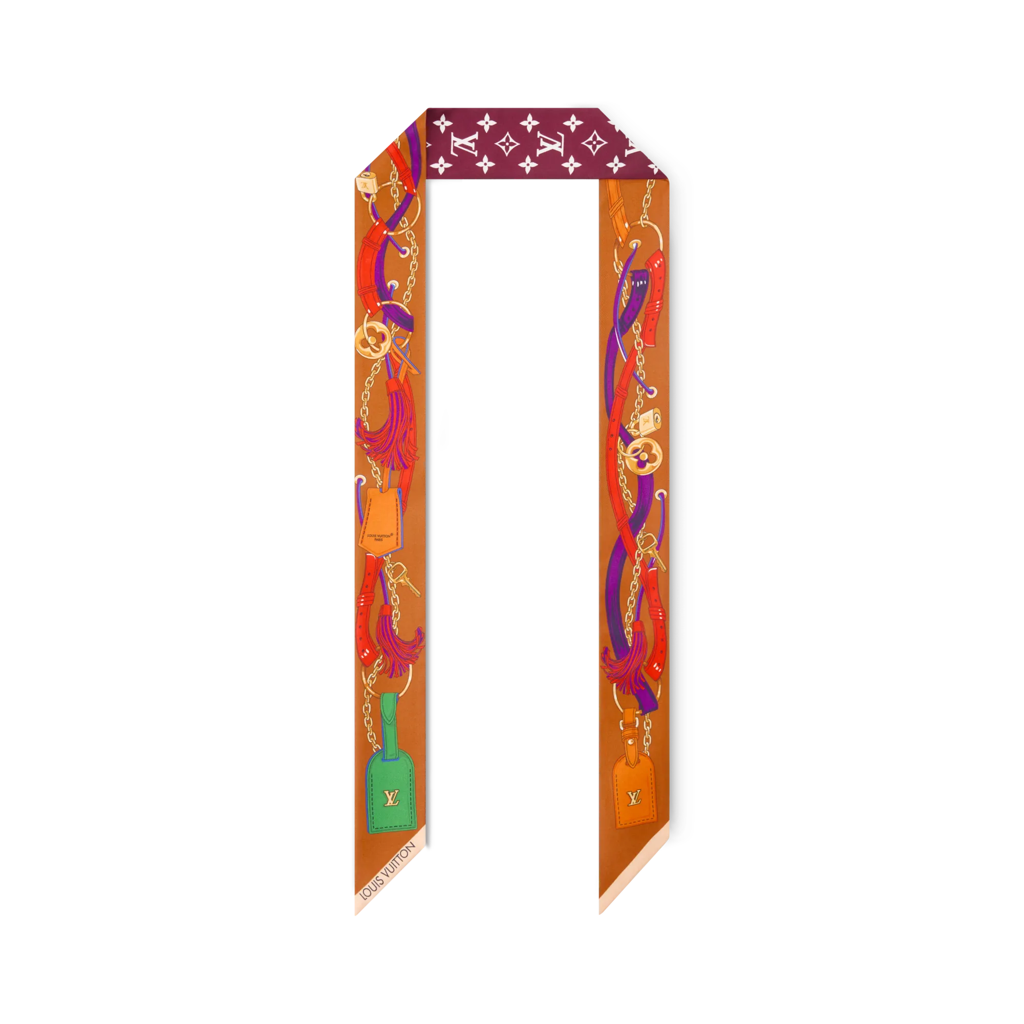 Louis Vuitton Flower And Straps BB Bandeau Silk Women - Accessories M97340 Red