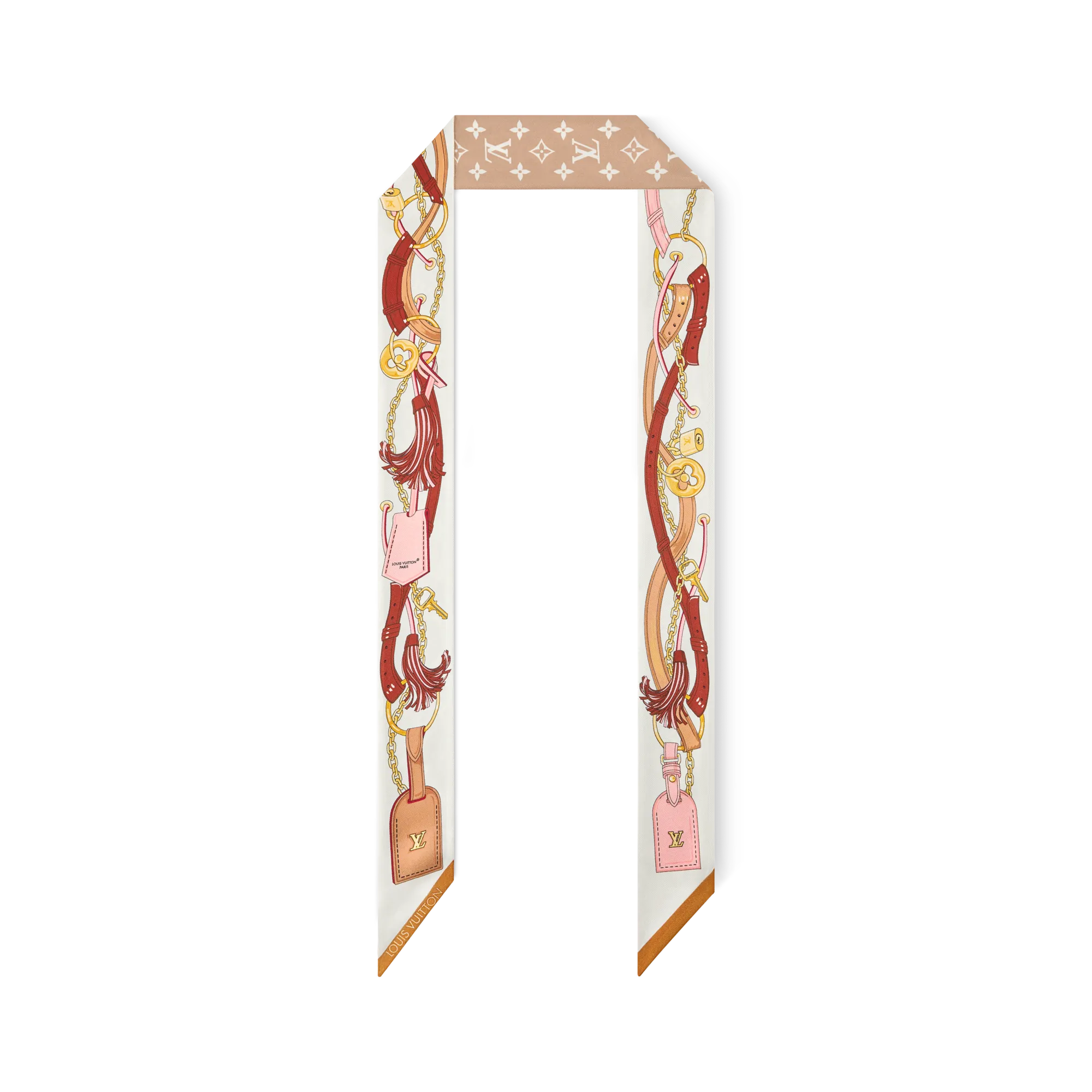 Louis Vuitton Flower And Straps BB Bandeau Silk Women - Accessories M97463 Beige