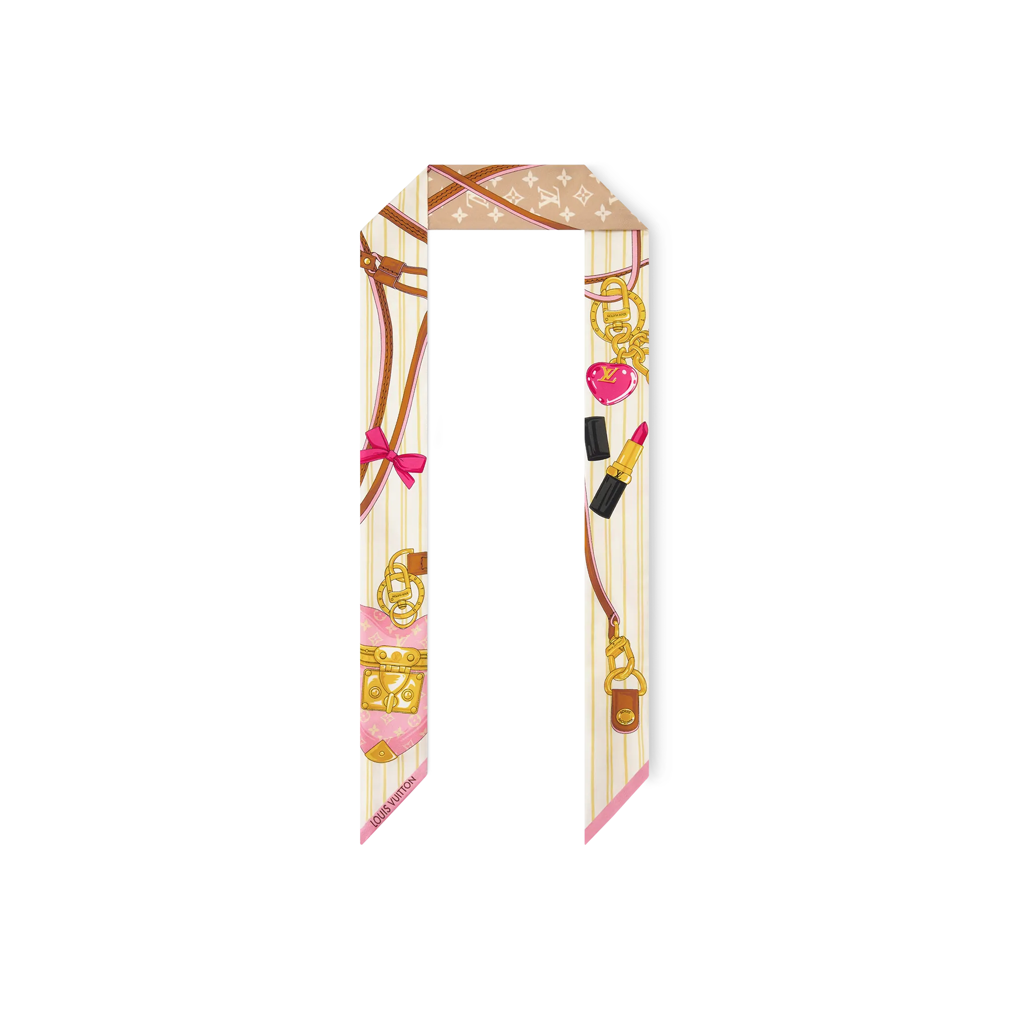 Louis Vuitton Neverfull Of Love BB Bandeau Silk Women - Accessories M98185 Beige