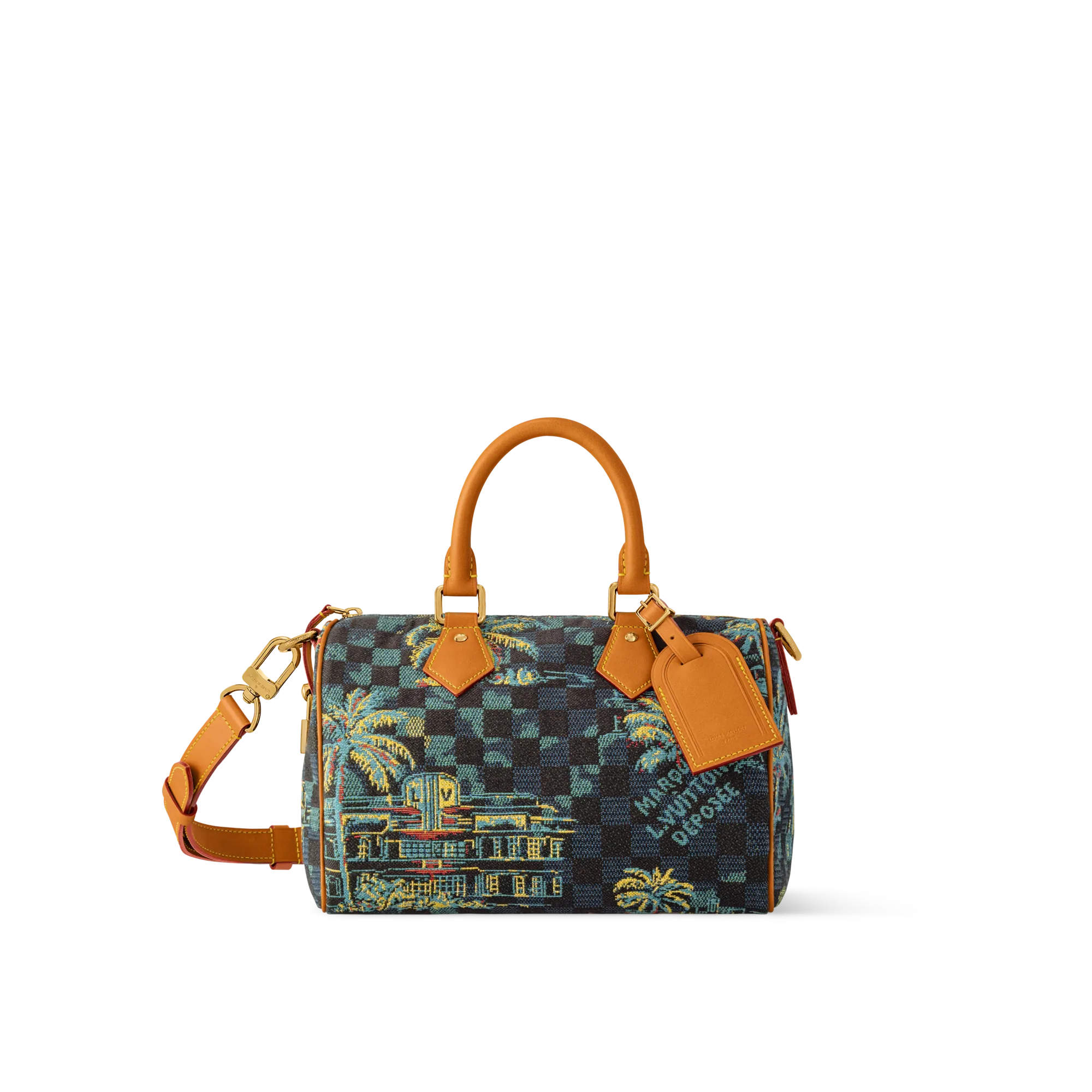 Louis Vuitton Speedy 25 Bandouliere Damier Men's Bag N00225 Grey