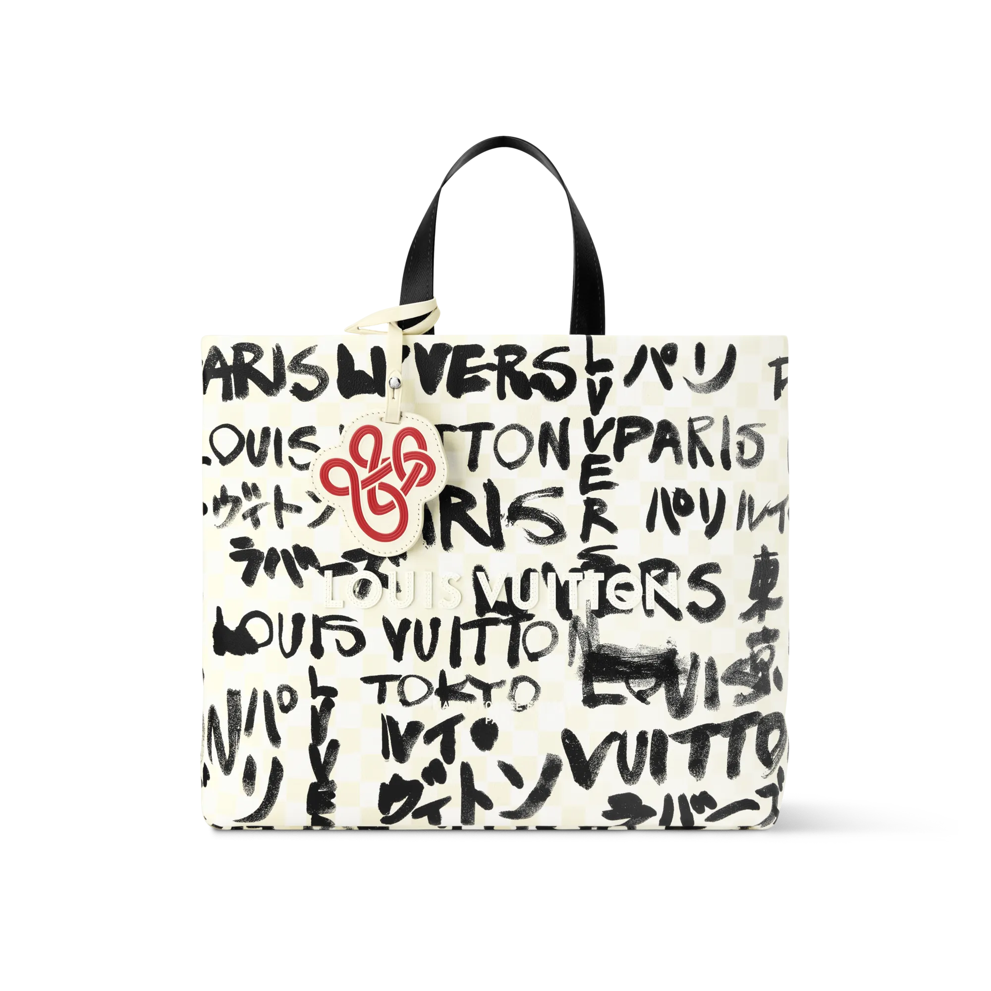 Louis Vuitton Shopper Tote MM Calf Leather Bags and Wallets - Men's Bags N40797 White