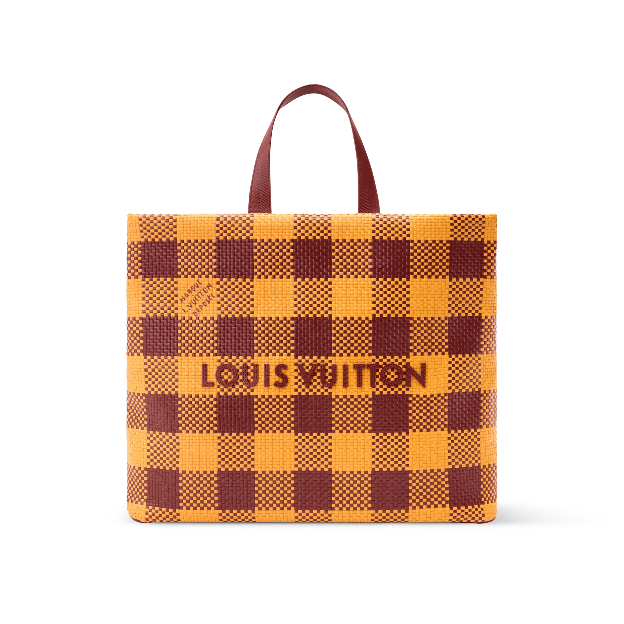 Louis Vuitton Shopper Tote MM Shopper Tote Men's Bag N40880 Yellow