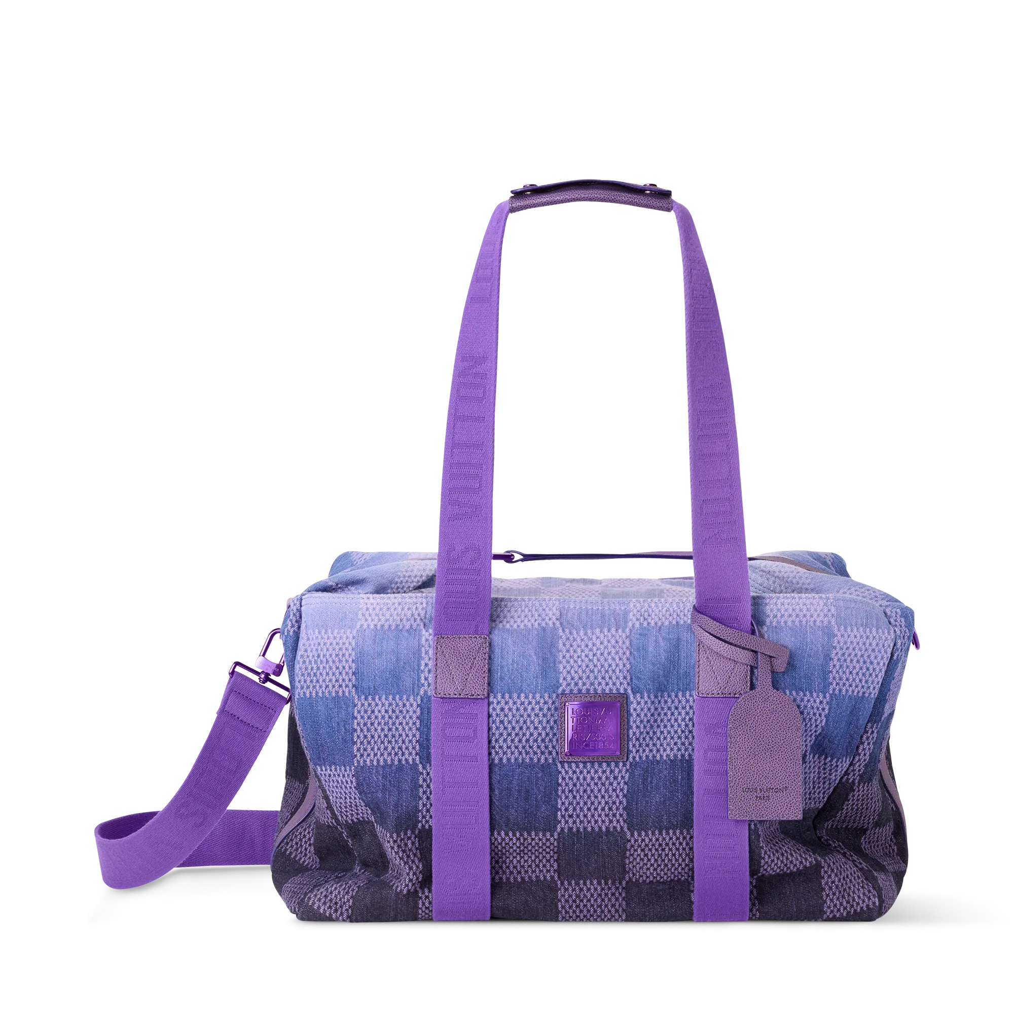 Louis Vuitton Cruiser Duffle Damier Men's Bag N40896 Violet