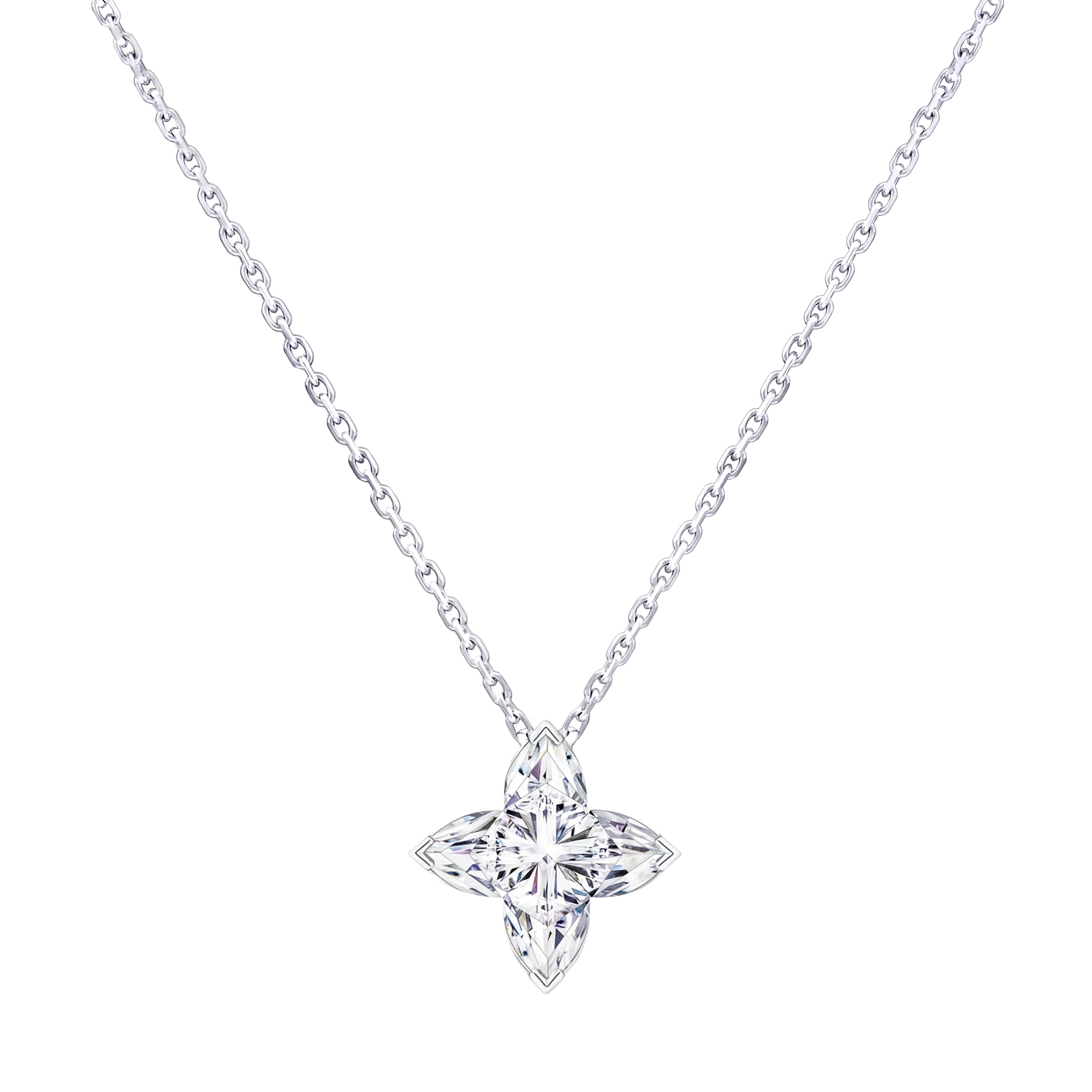 Louis Vuitton LV Diamonds Pendant, LV Monogram Star cut Jewelry Q03151