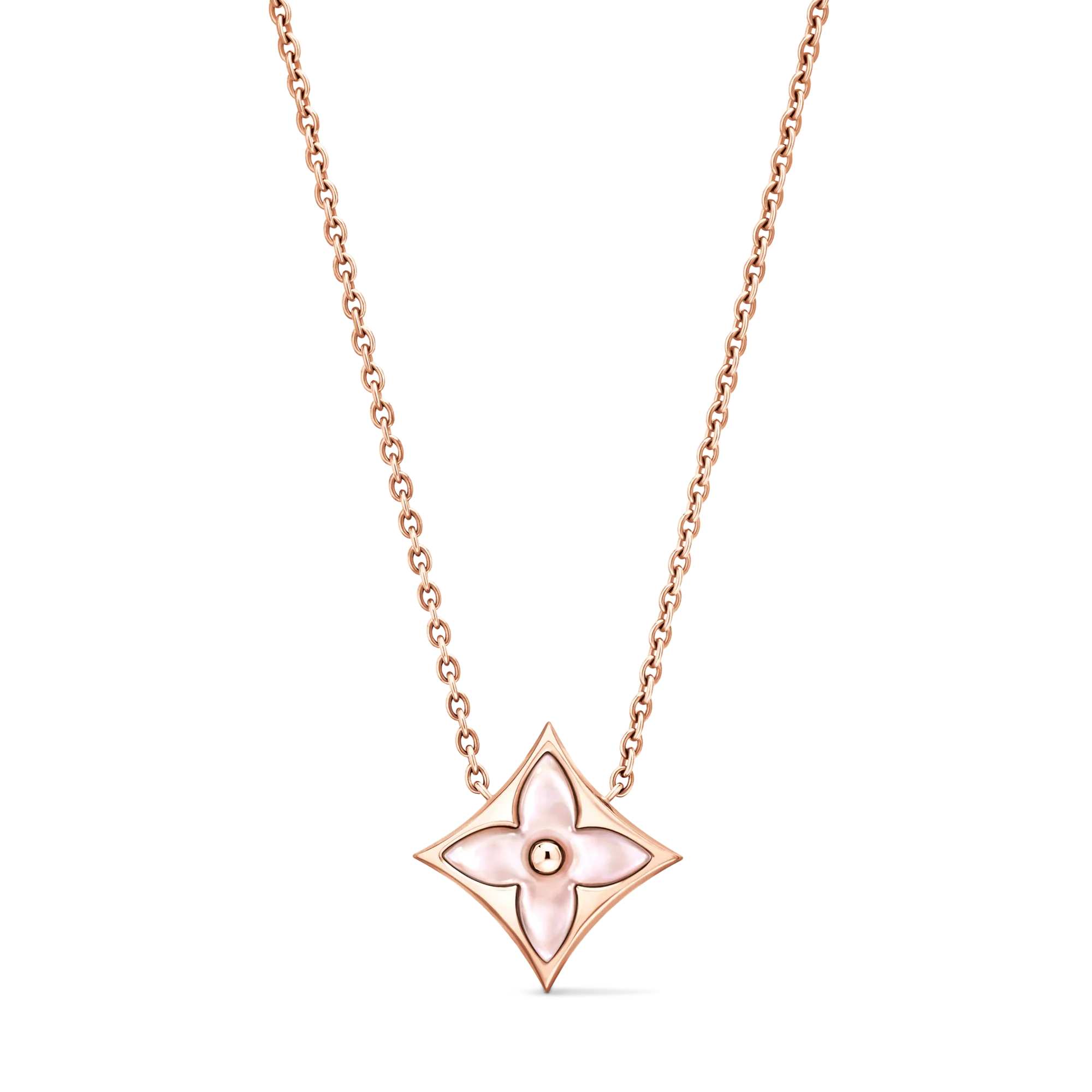 Louis Vuitton Color Blossom M Star Pendant, Rose Gold and Jewelry Q03912