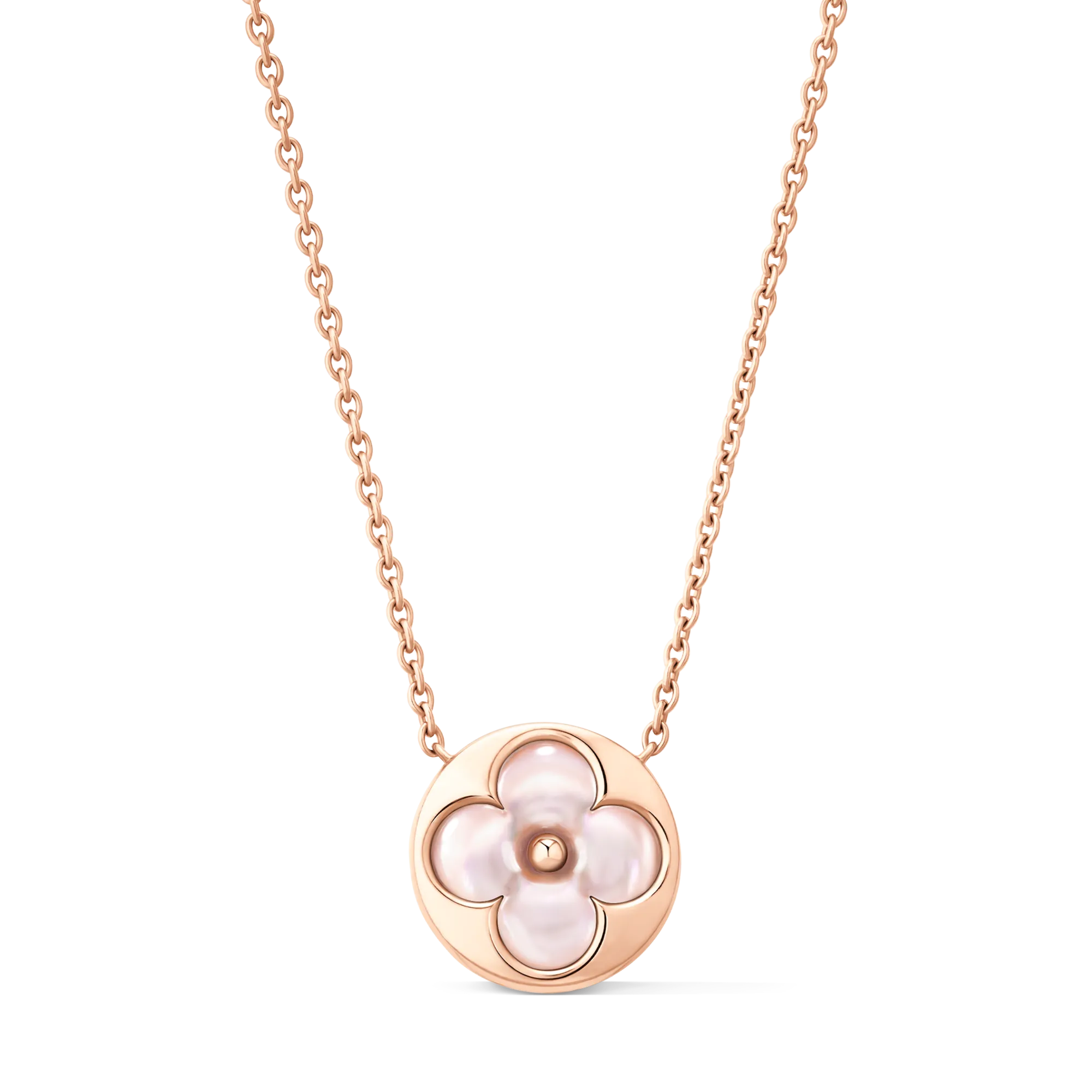 Louis Vuitton Color Blossom M Sun Pendant, Rose Gold and Jewelry Q03913