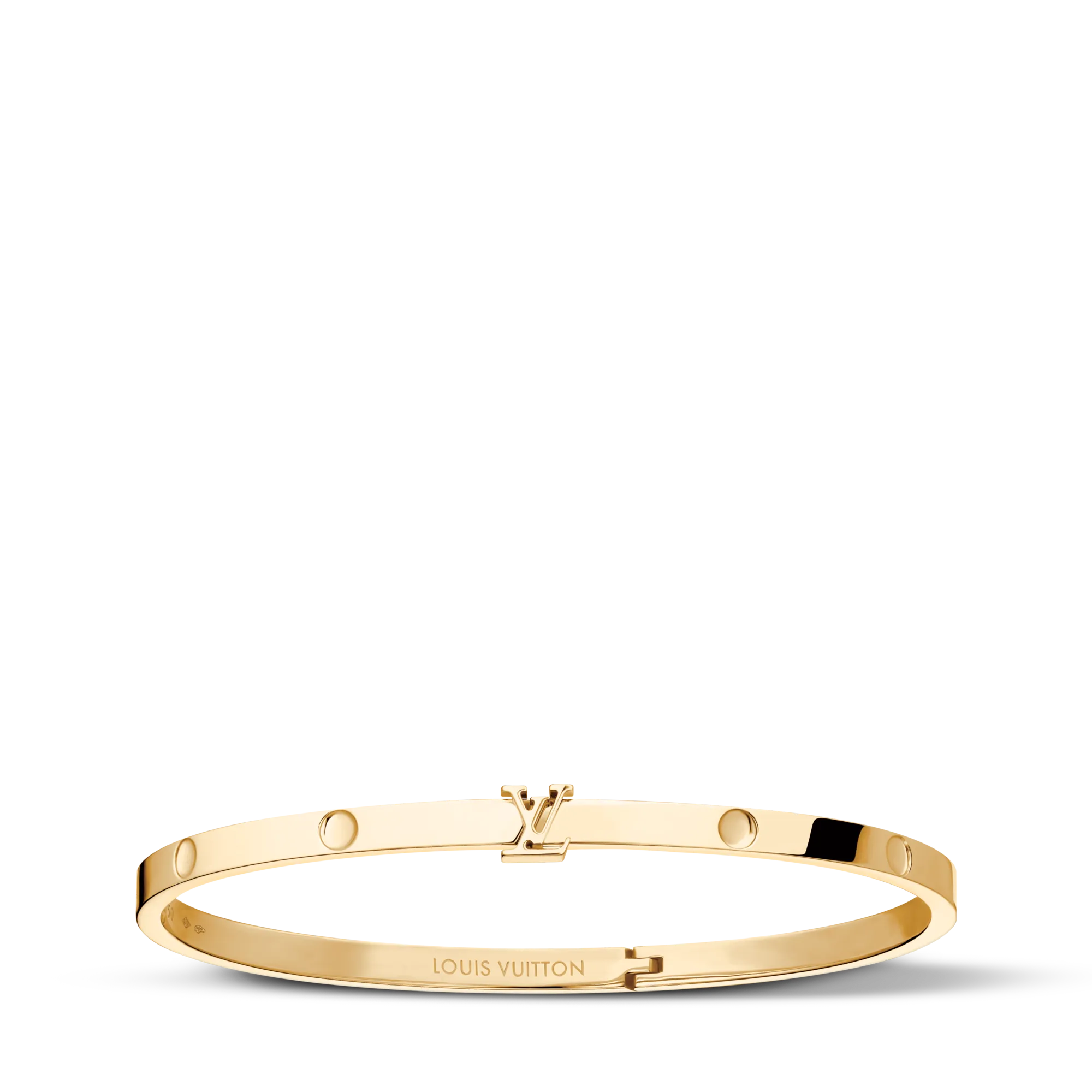 Louis Vuitton Empreinte Small Bangle, Yellow Gold Precious Metal Jewelry Q05319