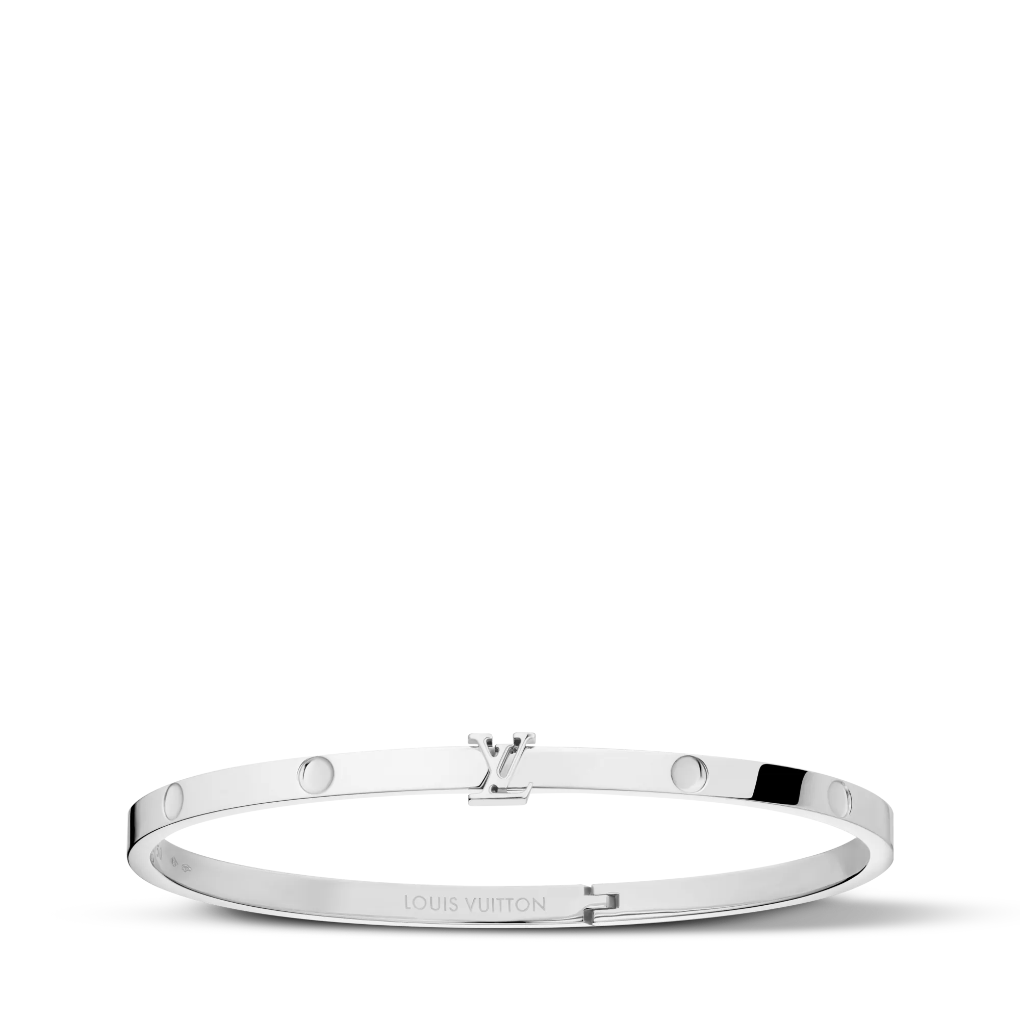 Louis Vuitton Empreinte Small Bangle, White Gold Precious Metal Jewelry Q05330