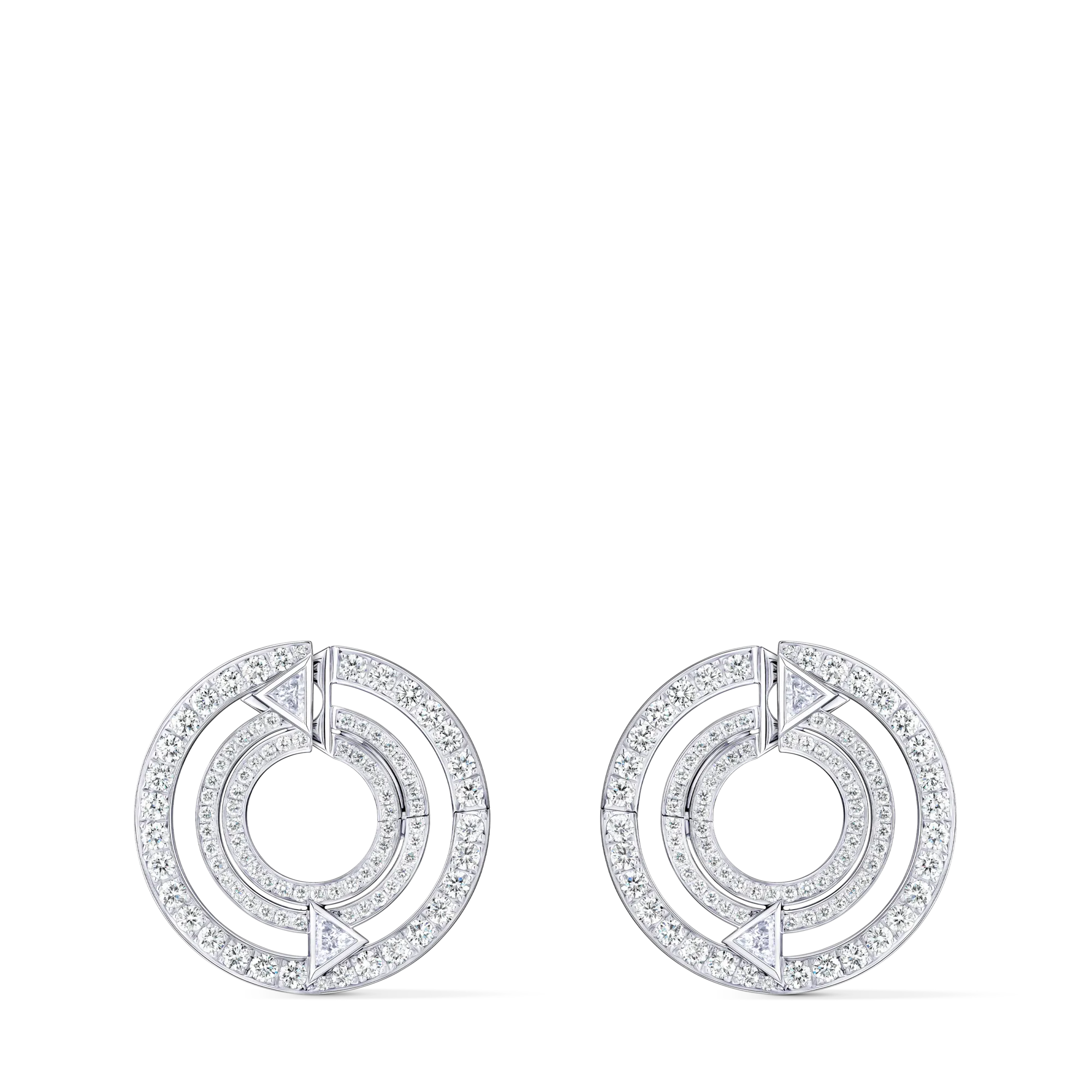 Louis Vuitton Pure V Hoops, White Gold and Diamonds Les Extraordinaires - Jewelry Q06007