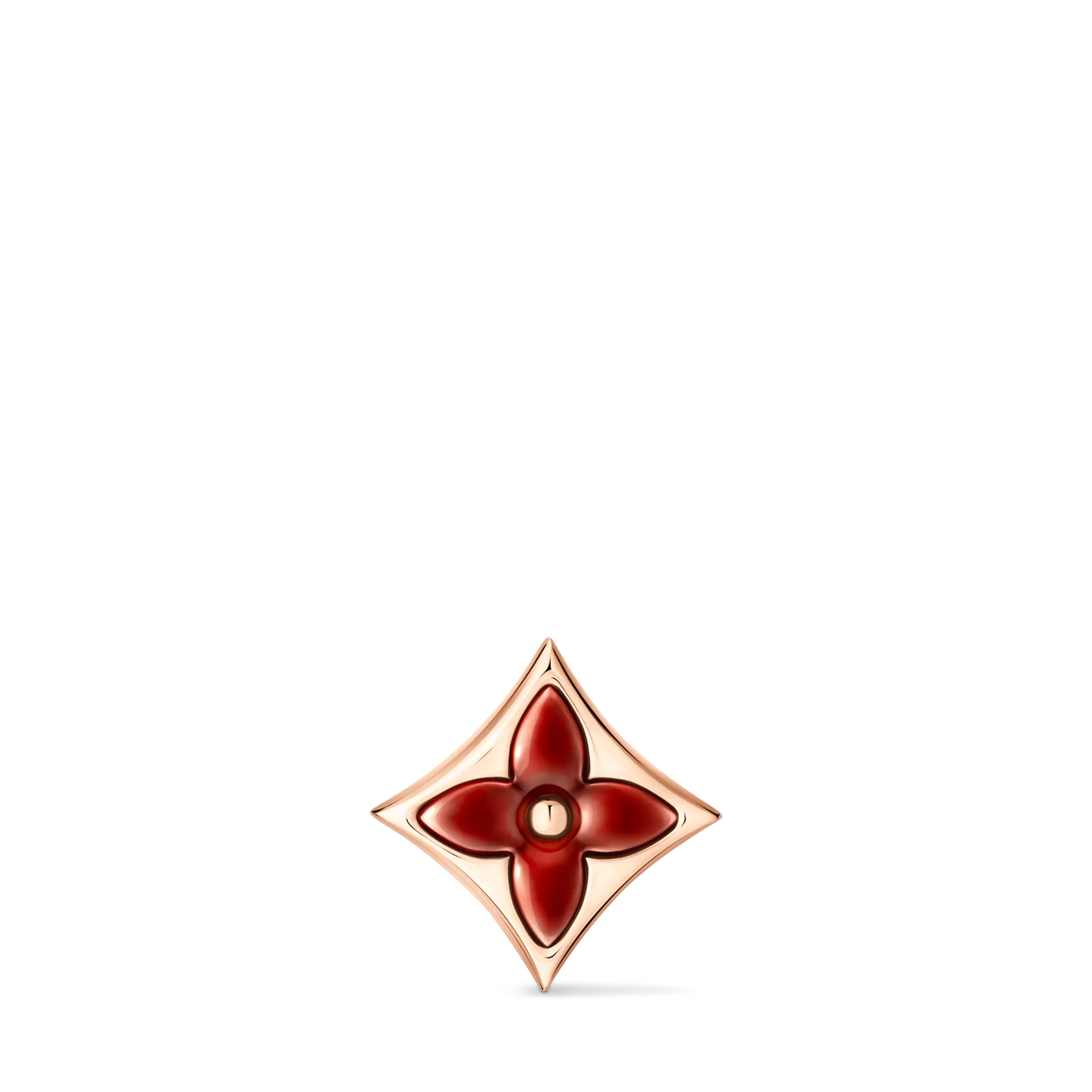 Louis Vuitton Color Blossom BB Star Ear Stud, Pink Gold and Cornelian - Per Unit Carnelian Jewelry Q16643