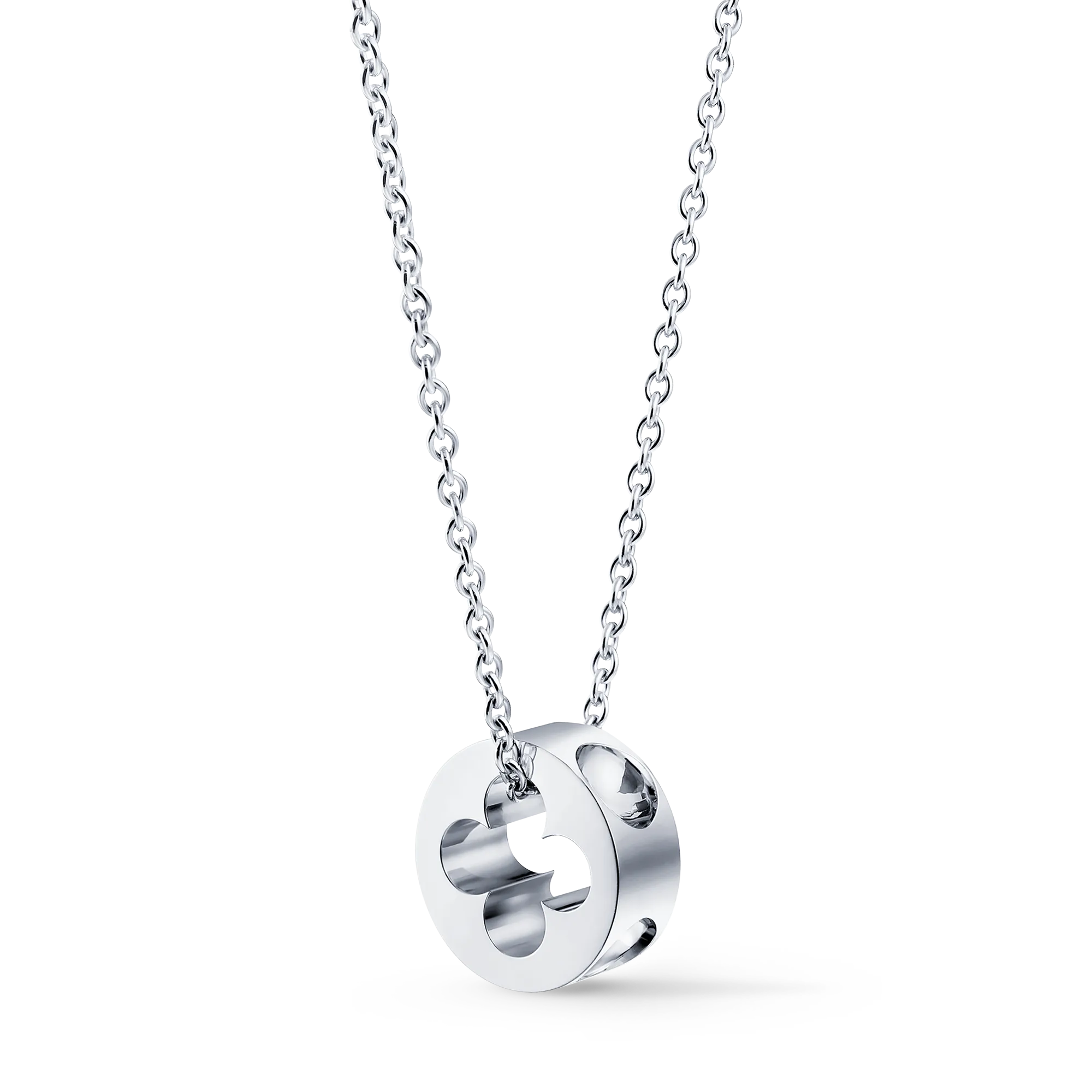 Louis Vuitton Empreinte Pendant, White Gold Precious Metal Jewelry Q93967 Silver