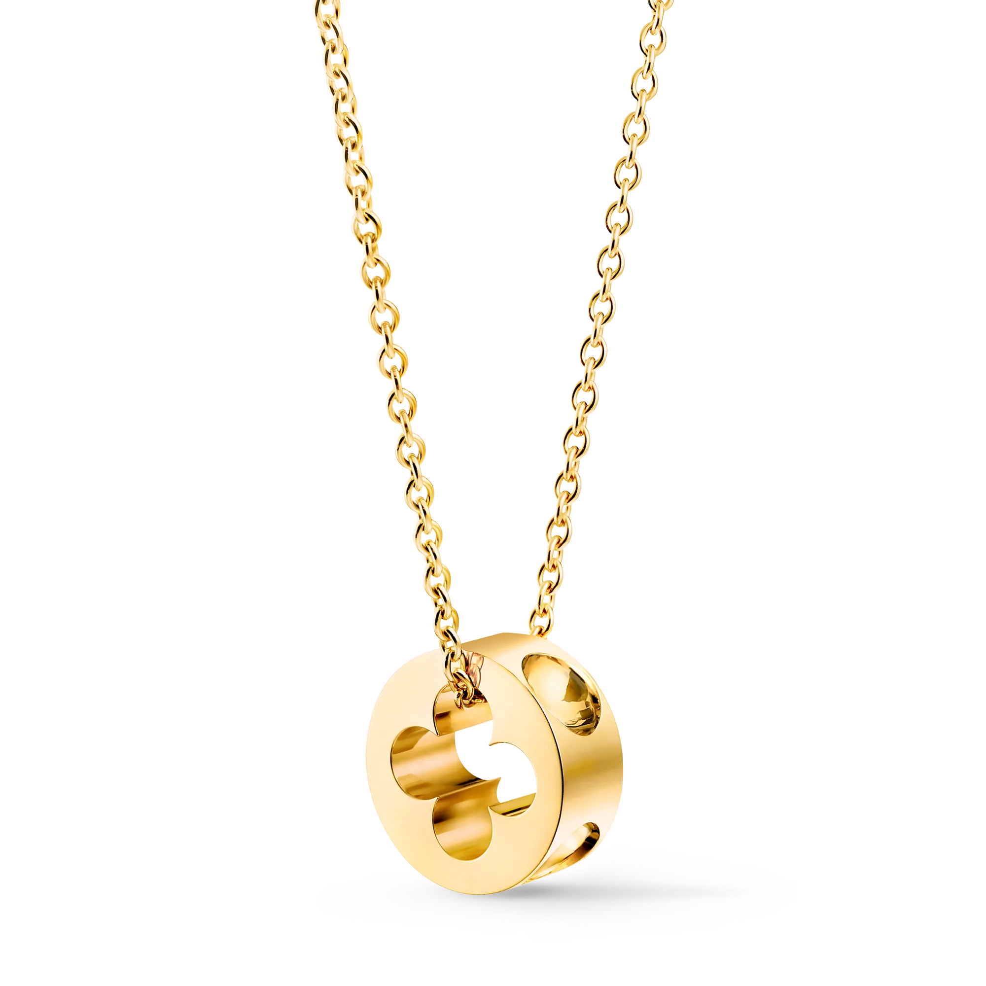 Louis Vuitton Empreinte Pendant, Yellow Gold Precious Metal Jewelry Q93969