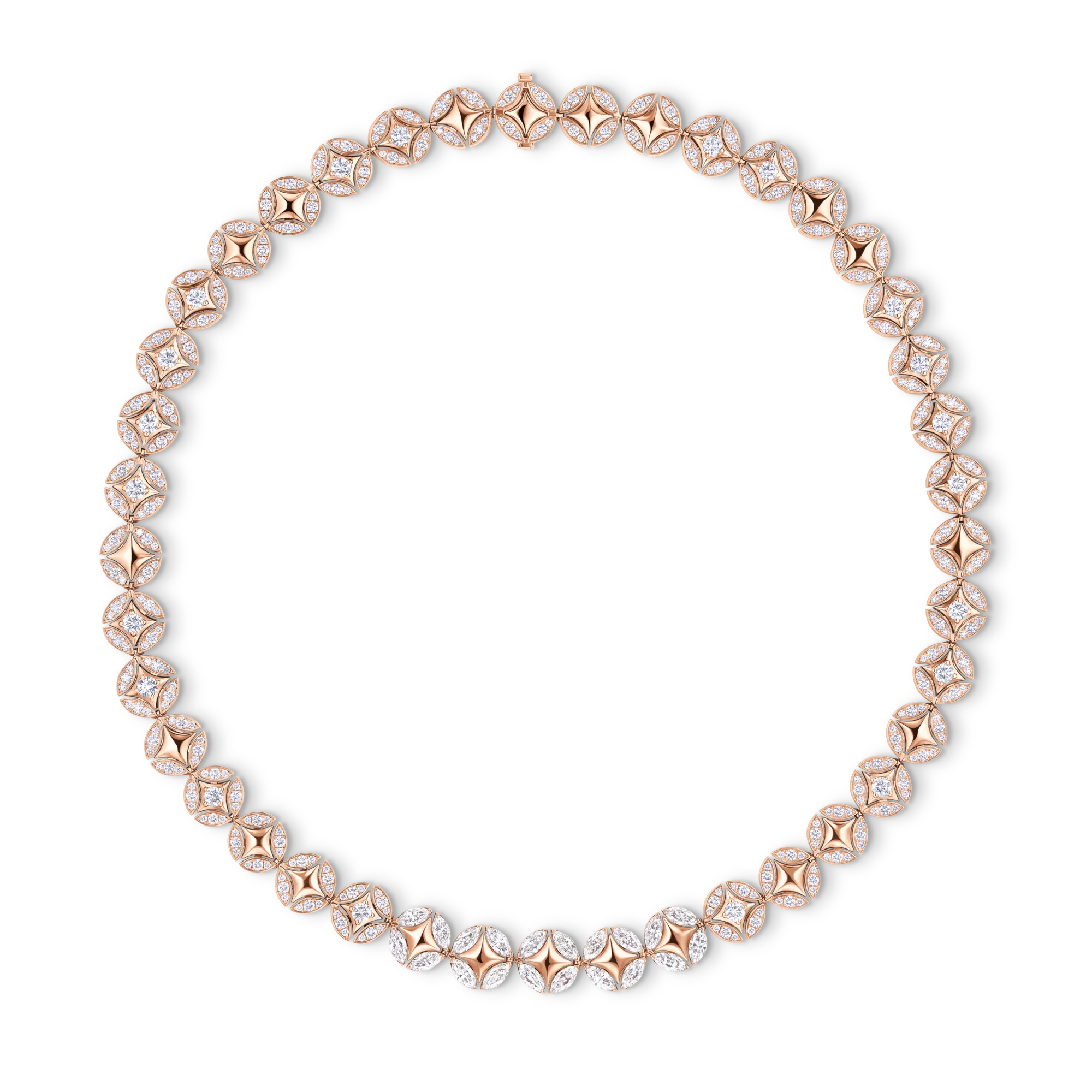 Louis Vuitton Galaxie Necklace, Rose Gold and Diamonds Les Extraordinaires - Jewelry Q94972