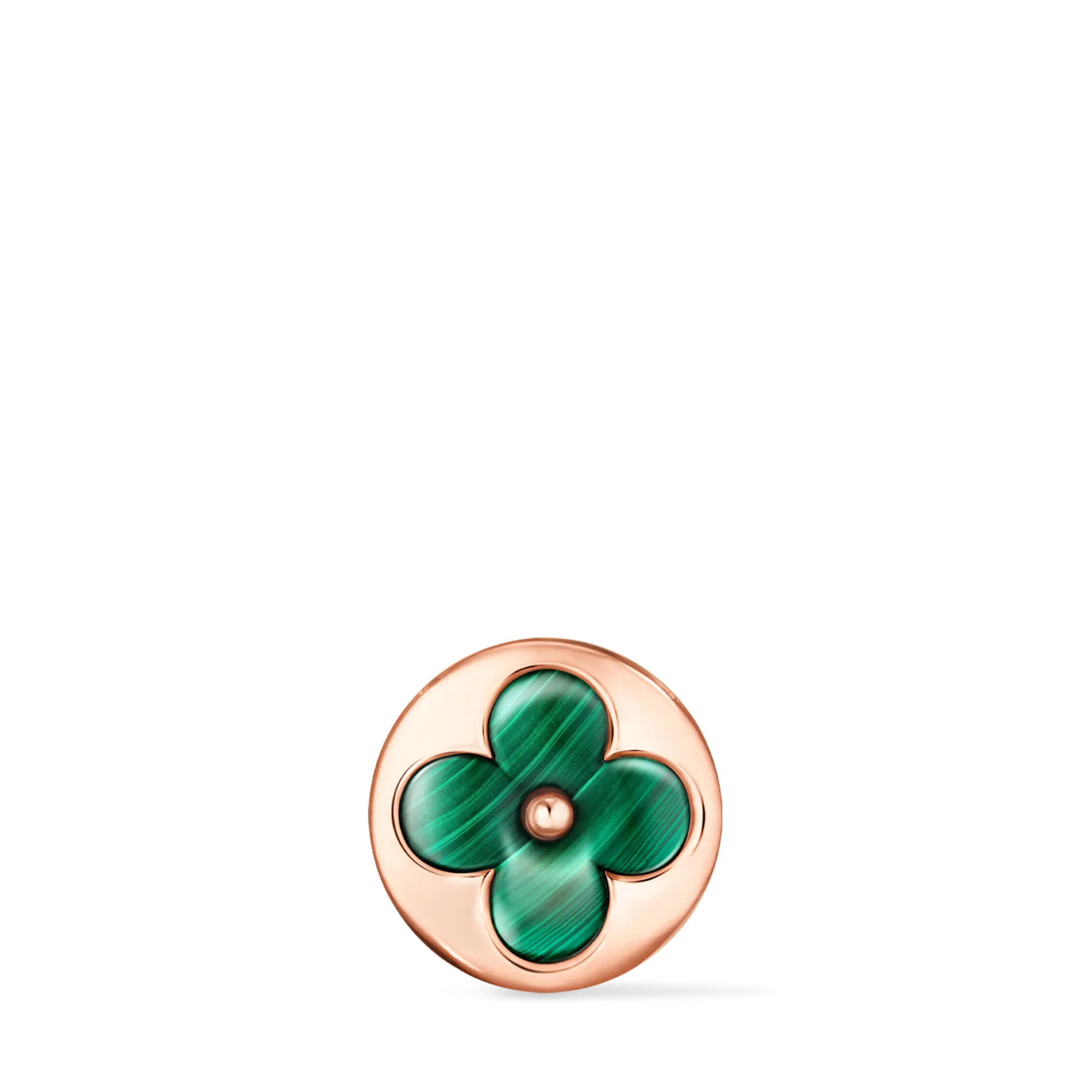 Louis Vuitton Color Blossom BB Sun Ear Stud, Pink Gold and Malachite - Per Unit Jewelry Q96673