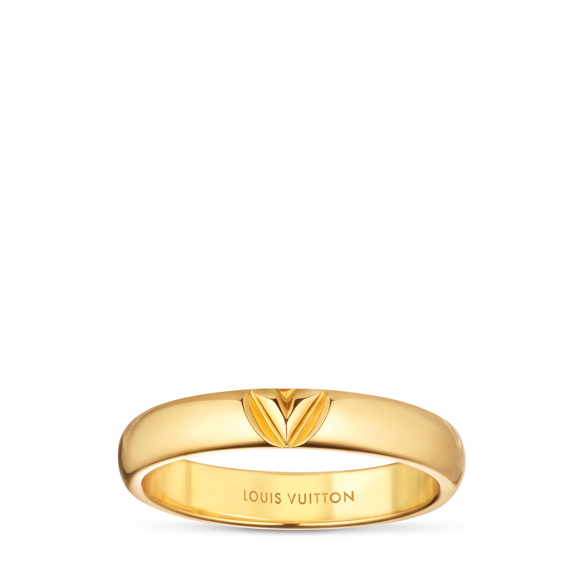 Louis Vuitton LV Volt Multi Wedding Band, Yellow Gold Precious Metal Jewelry Q9O60E