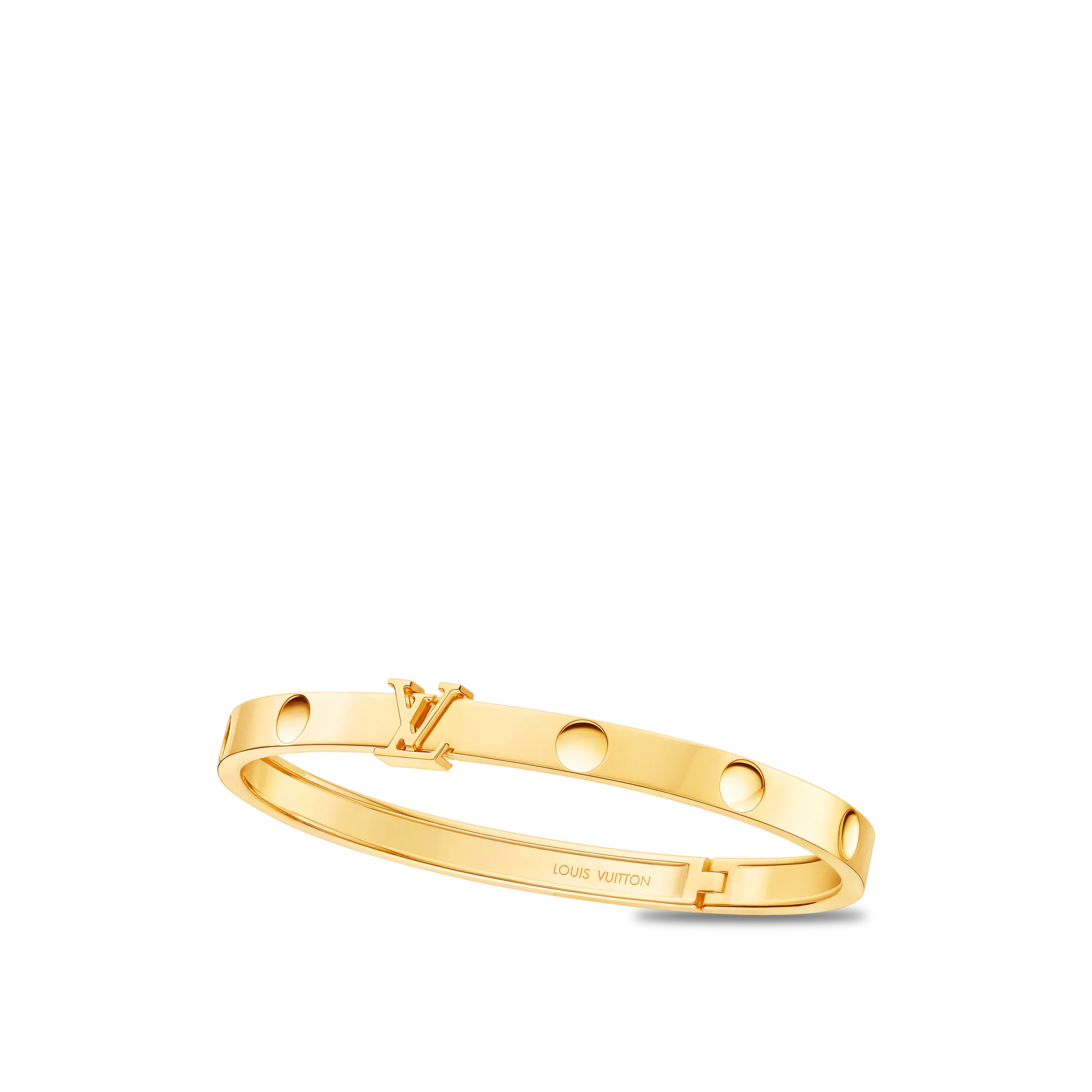 Louis Vuitton Empreinte Medium Bangle, Yellow Gold Precious Metal Les Extraordinaires - Jewelry QA5174