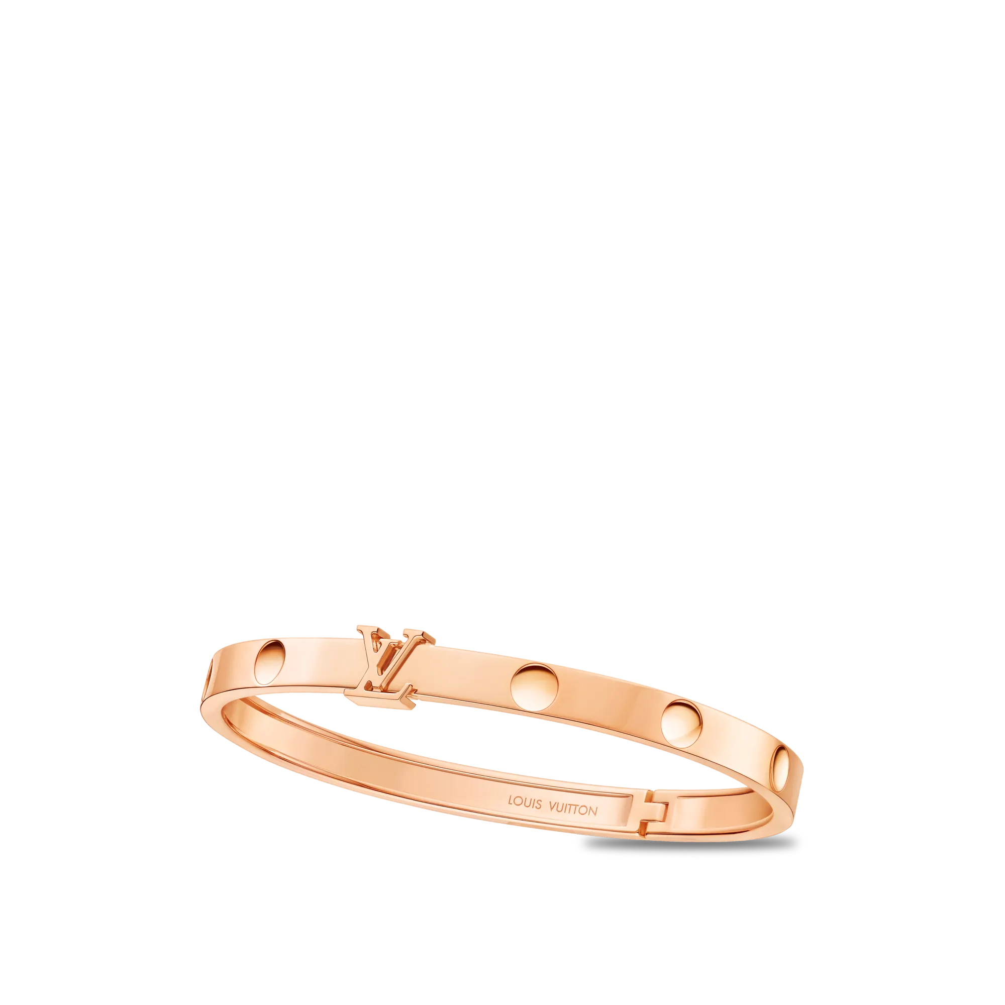 Louis Vuitton Empreinte Medium Bangle, Pink Gold Precious Metal Les Extraordinaires - Jewelry QA5180
