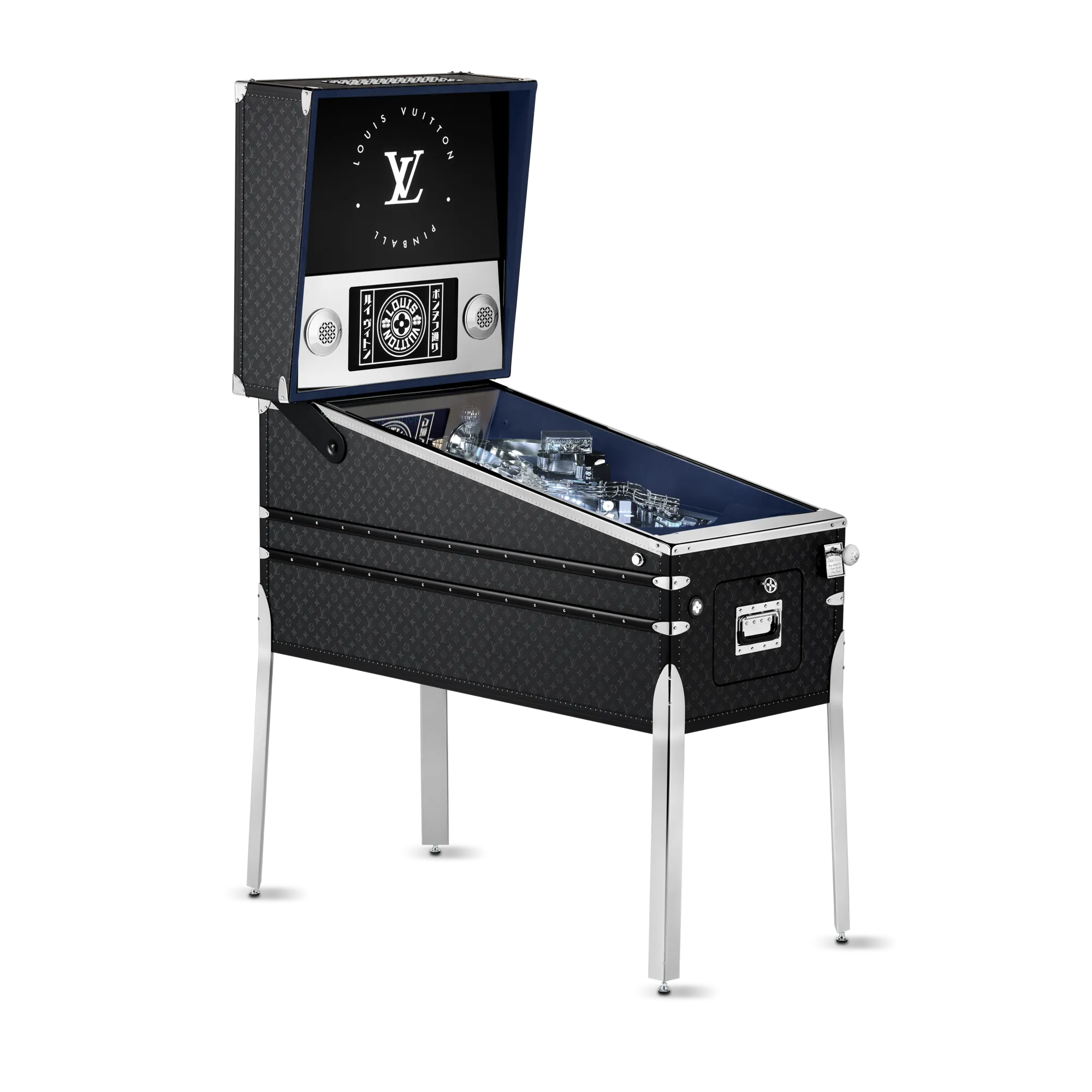 Louis Vuitton Pinball Monogram Eclipse Canvas Trunks, Travel and Home - Sports, Games and Leisure R93315 Black