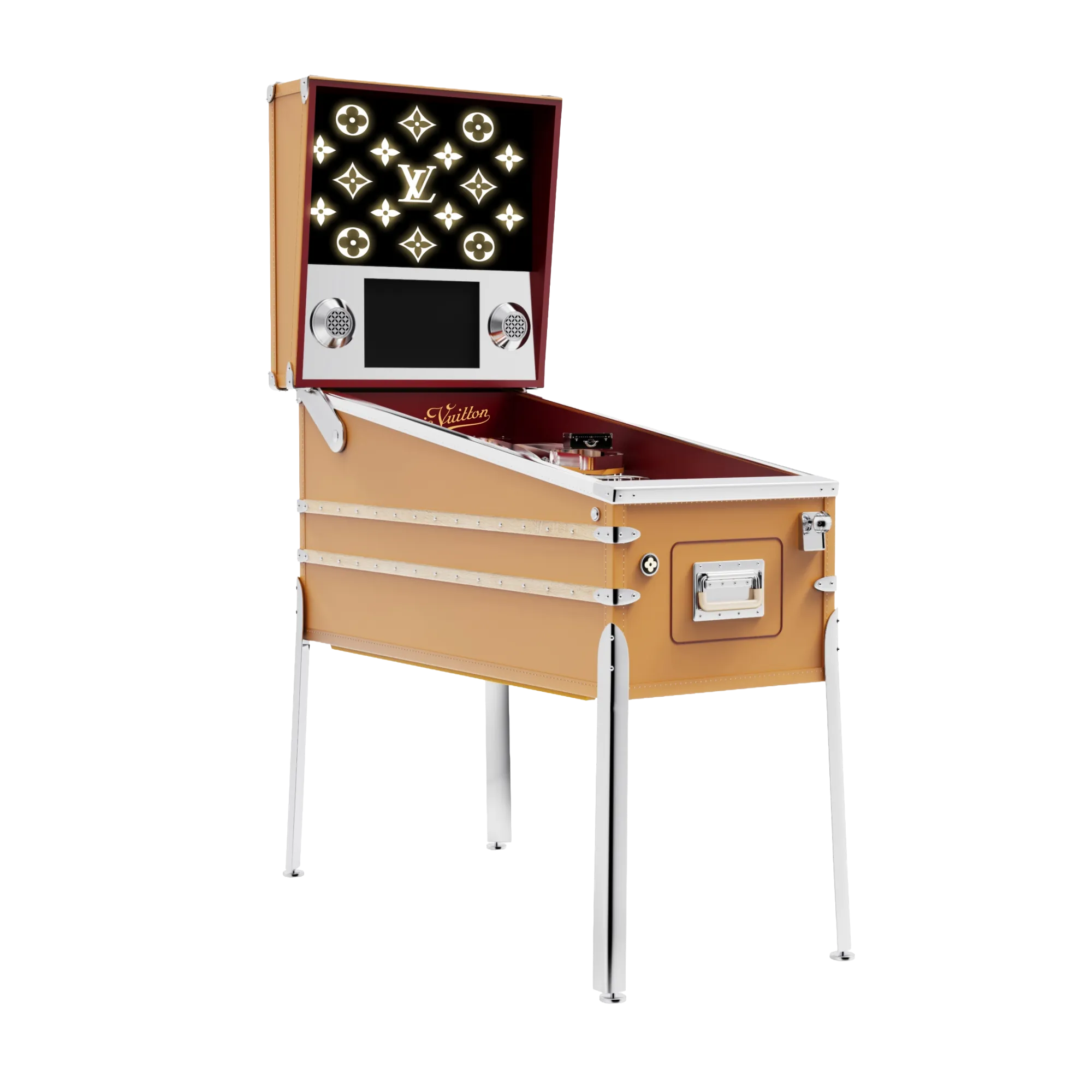 Louis Vuitton Pinball Sans Ligne Esthetique Trunks, Travel and Home - Sports, Games and Leisure R93317 Beige