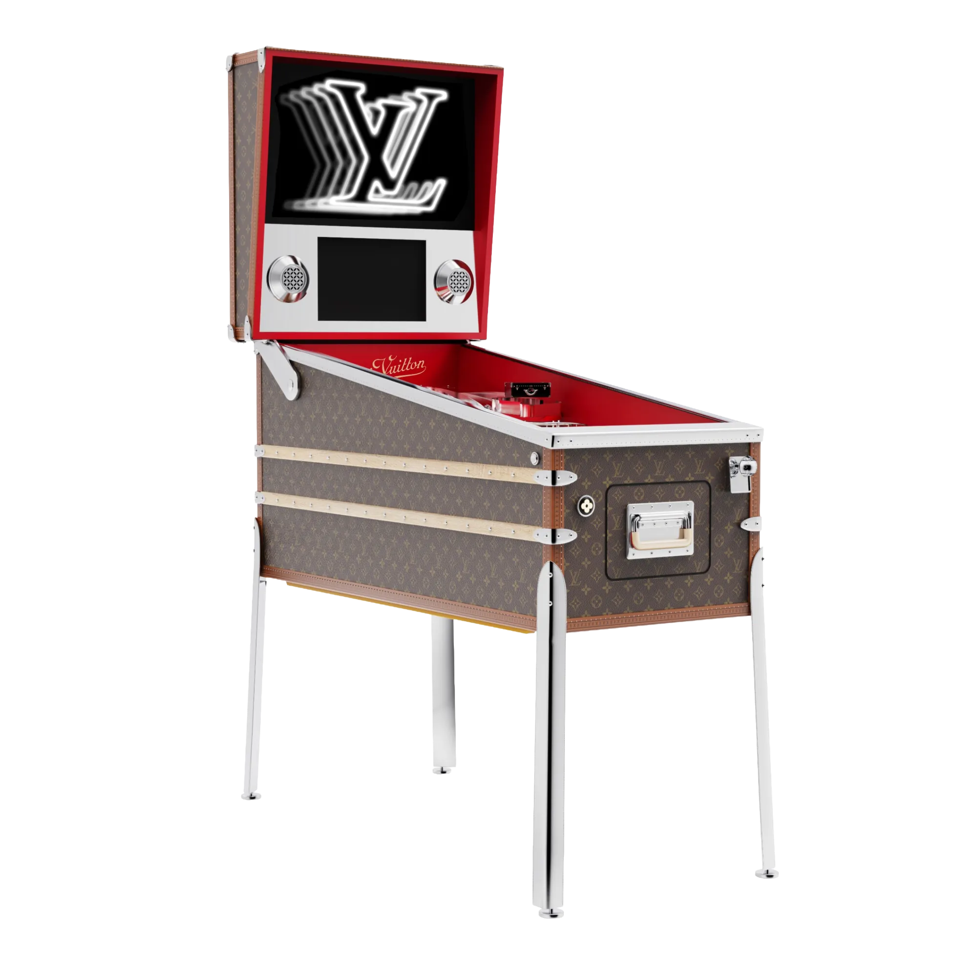 Louis Vuitton Pinball Monogram Trunks, Travel and Home - Sports, Games and Leisure R93319 Brown