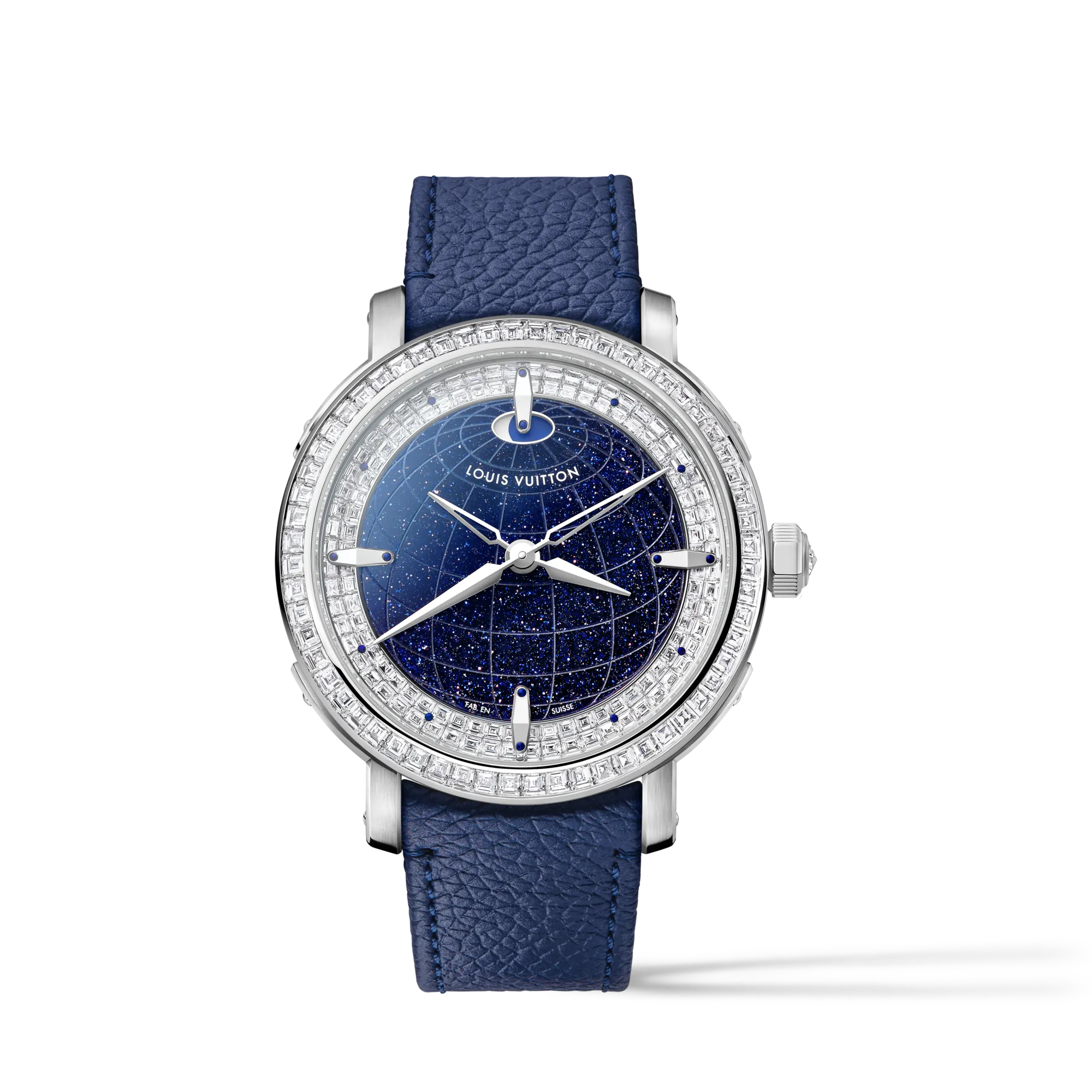 Louis Vuitton Louis Vuitton Escale Twin Zone, Automatic, 41mm, Platinum and diamonds Watches - W3PT61 Blue