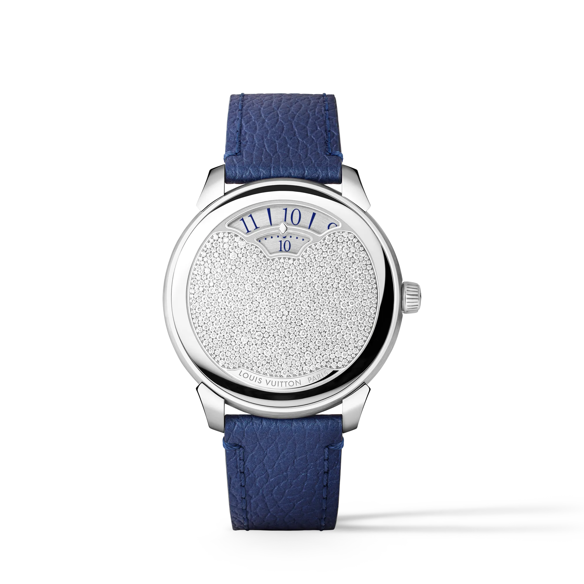 Louis Vuitton Tambour Convergence, Automatic, 37mm, Platinum and diamonds Watches - W9PT11 Grey