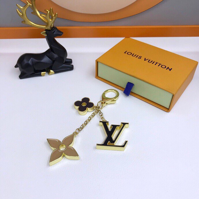 Louis Vuitton Fleur de Monogram Bag Charm in Gold - Accessories M67119