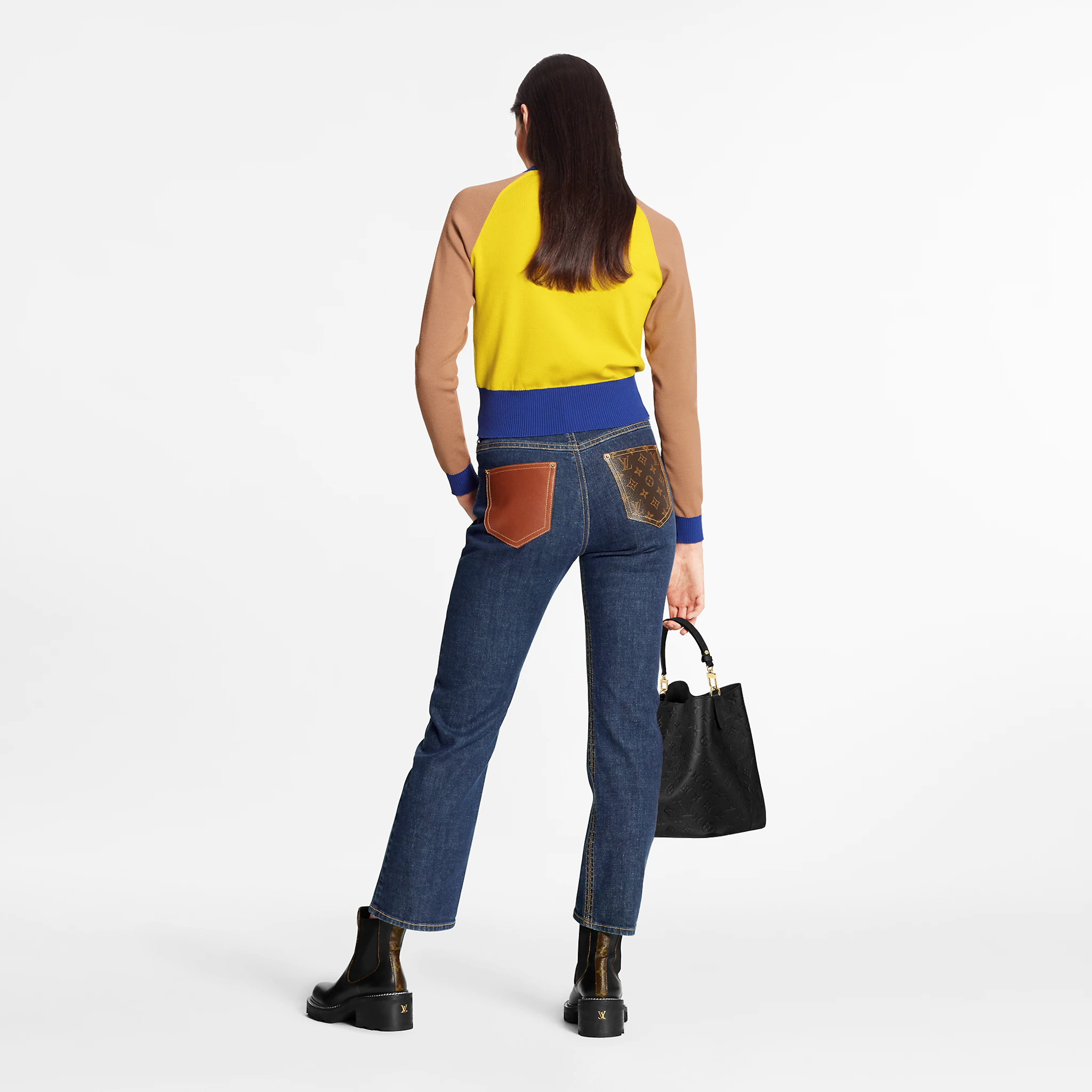 Louis Vuitton Mid-Rise, Straight Classic Jeans In Stretch Indigo Denim 1A83TE