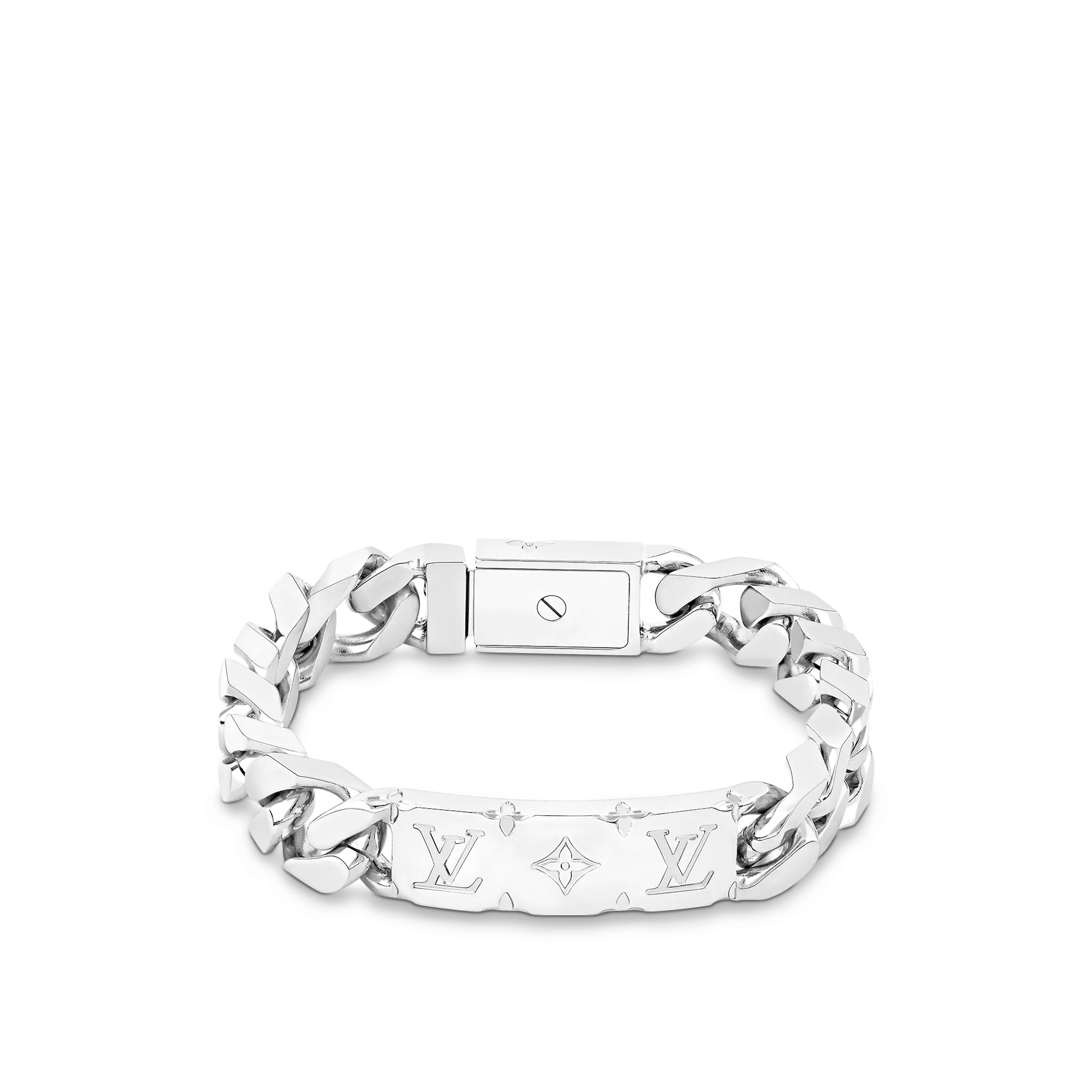 Louis Vuitton Monogram Chain Bracelet in Silver - Accessories M00269 M00270