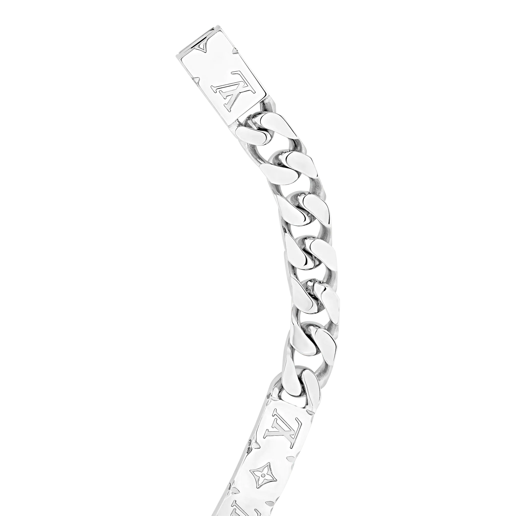 Louis Vuitton Monogram Chain Bracelet in Silver - Accessories M00269 M00270