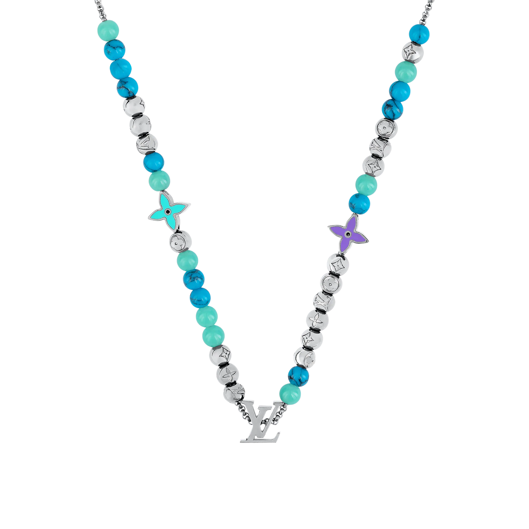 Louis Vuitton Beads Necklace Men in Violet - Accessories M00313 Louis Vuitton Beads Necklace Men in Violet - Accessories M00313