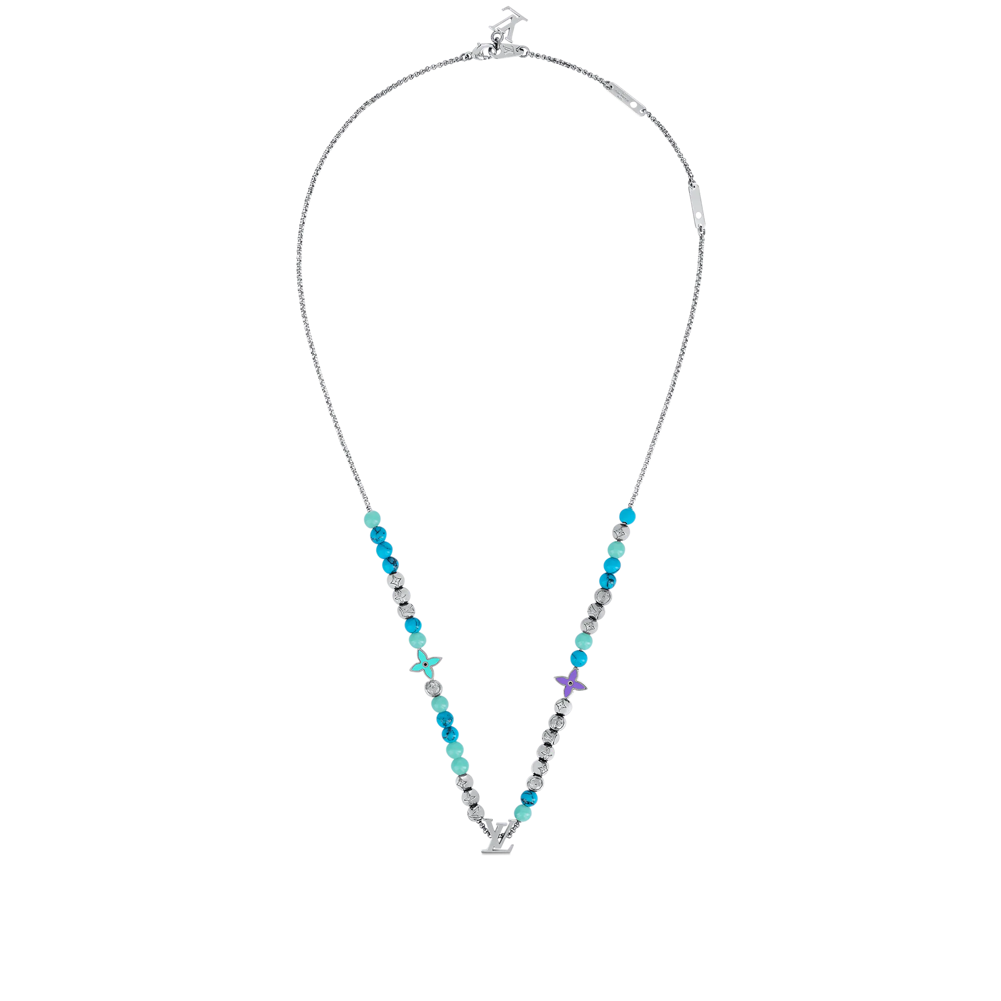 Louis Vuitton Beads Necklace Men in Violet - Accessories M00313